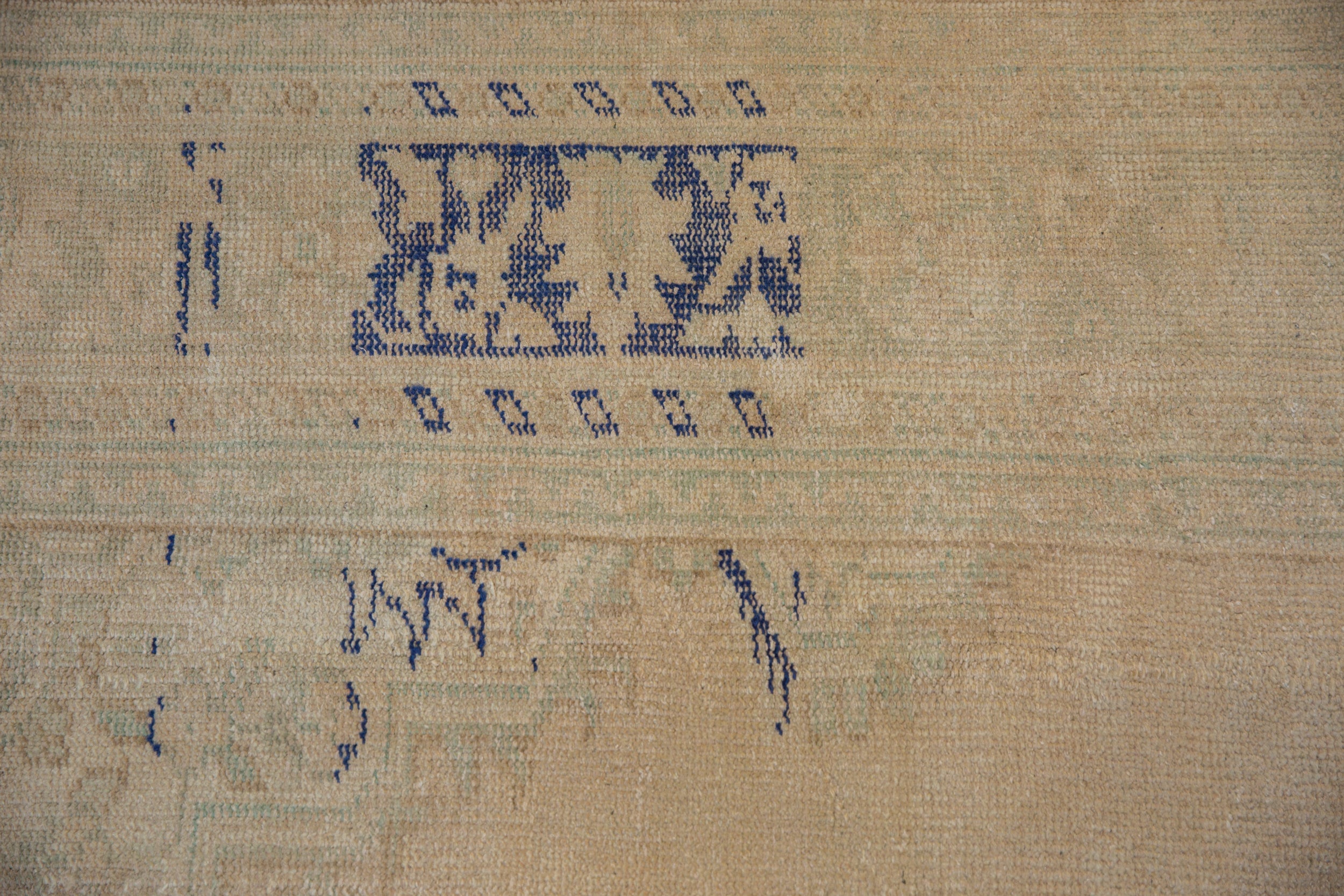 6.5x9.5 Vintage Distressed Oushak Carpet // ONH Item 10065 Image 2