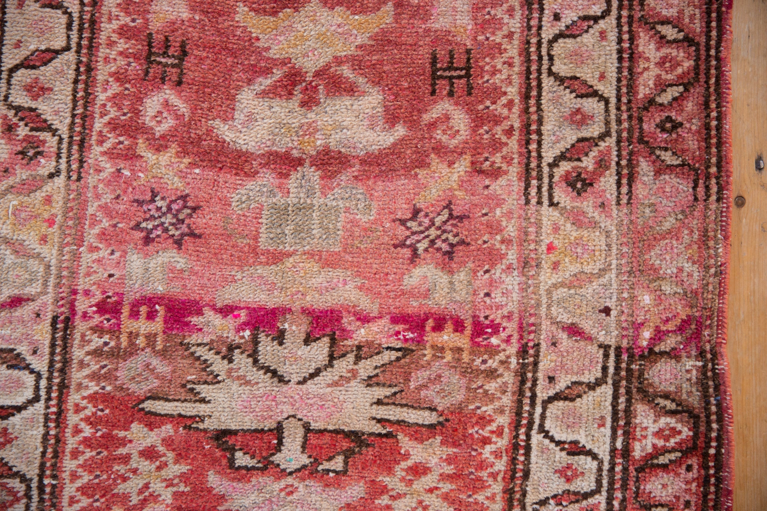 3x13.5 Vintage Distressed Kurd Rug Runner // ONH Item 10211 Image 2