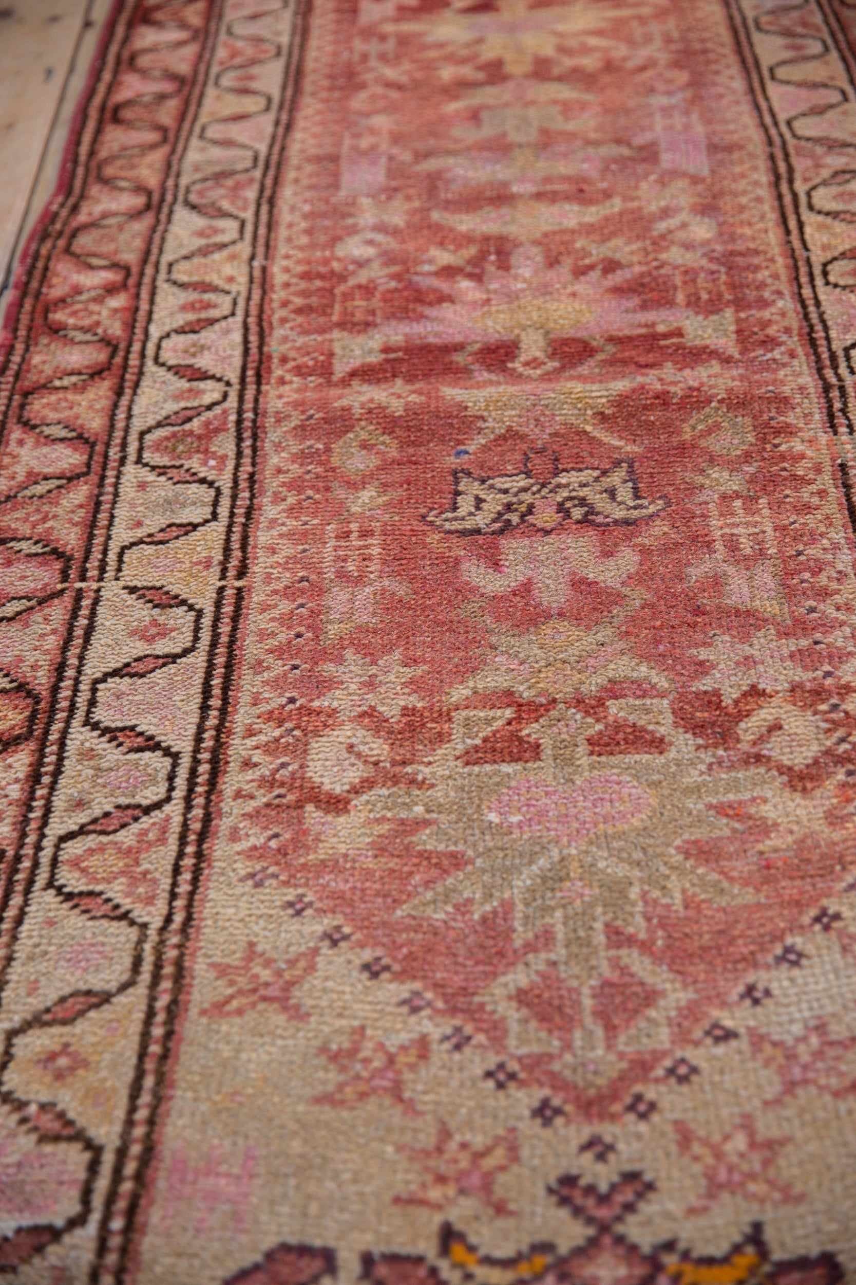 3x13.5 Vintage Distressed Kurd Rug Runner // ONH Item 10211 Image 5