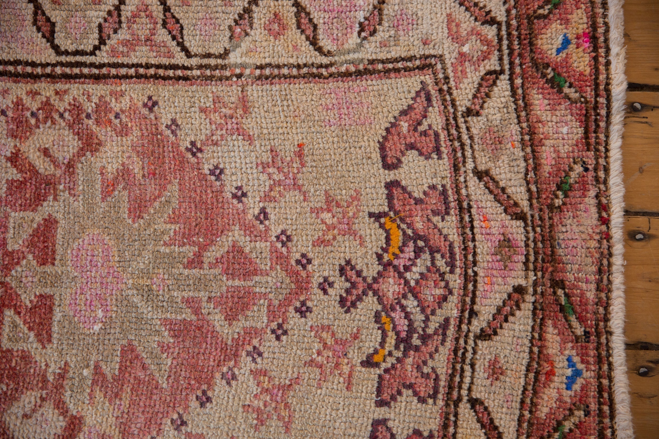 3x13.5 Vintage Distressed Kurd Rug Runner // ONH Item 10211 Image 6