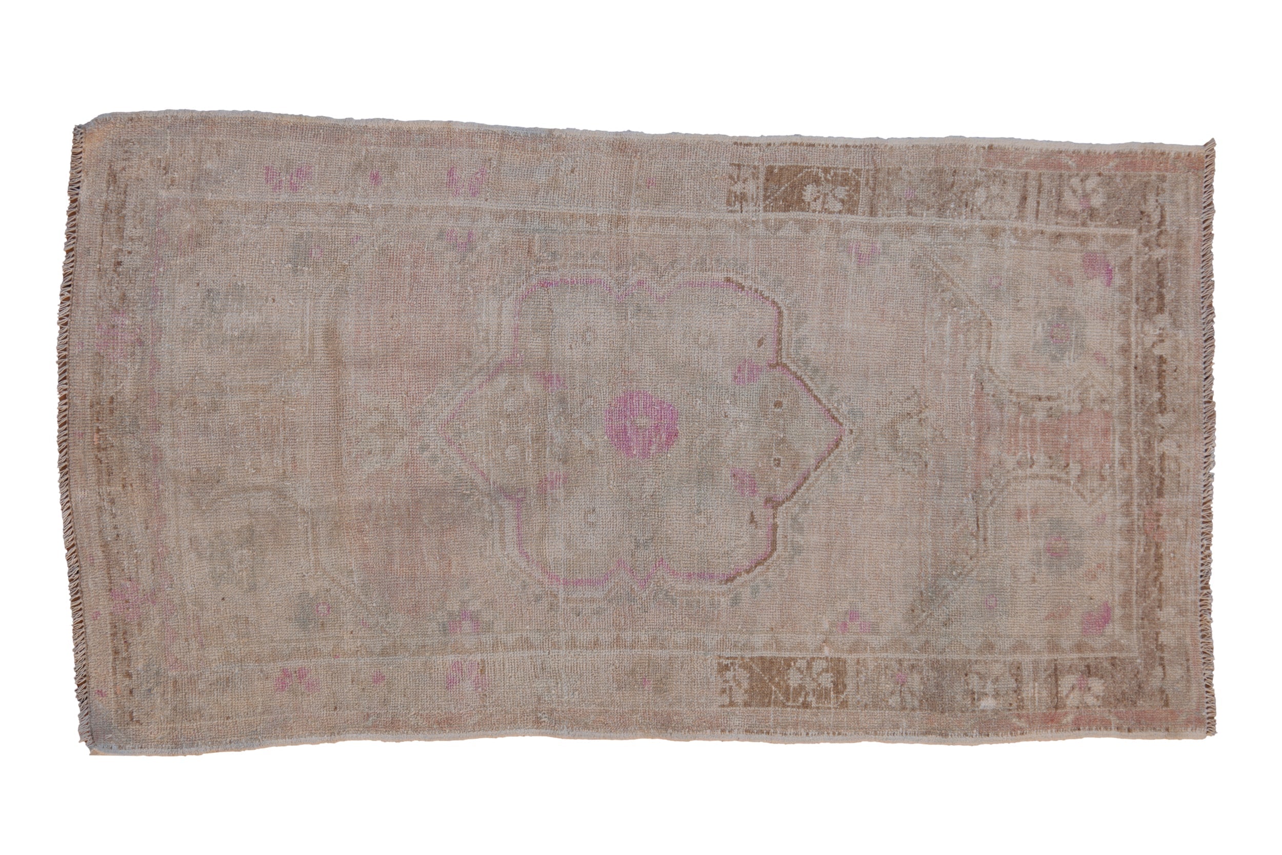 3x5.5 Vintage Distressed Oushak Rug // ONH Item 10244