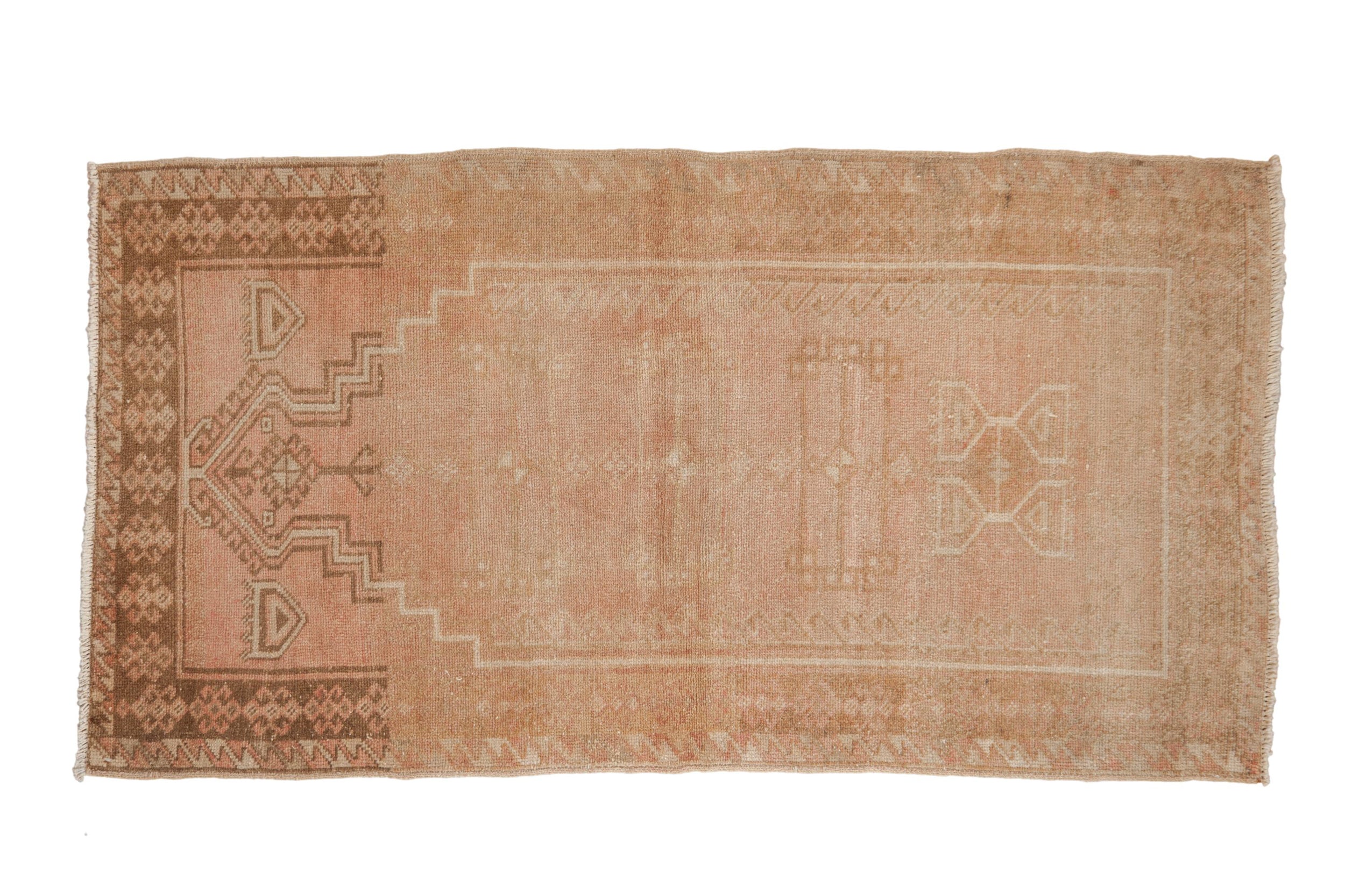 3x5.5 Vintage Distressed Oushak Rug // ONH Item 10378