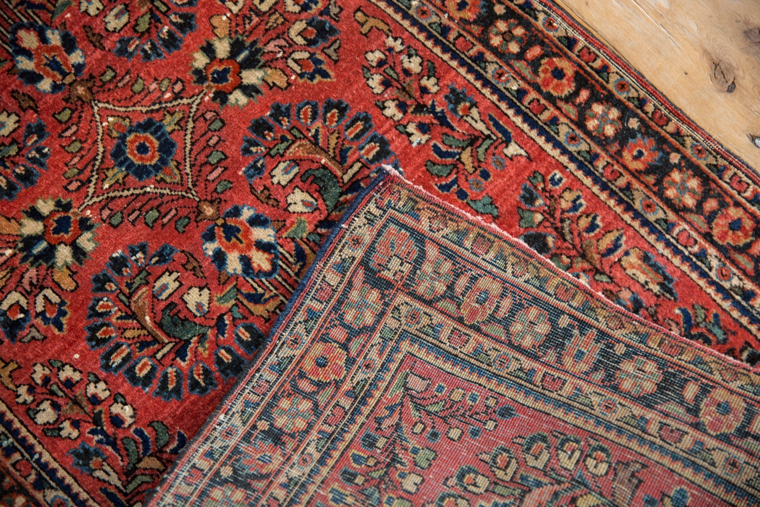 2x4.5 Vintage German Sarouk Rug Runner // ONH Item 10672 Image 7