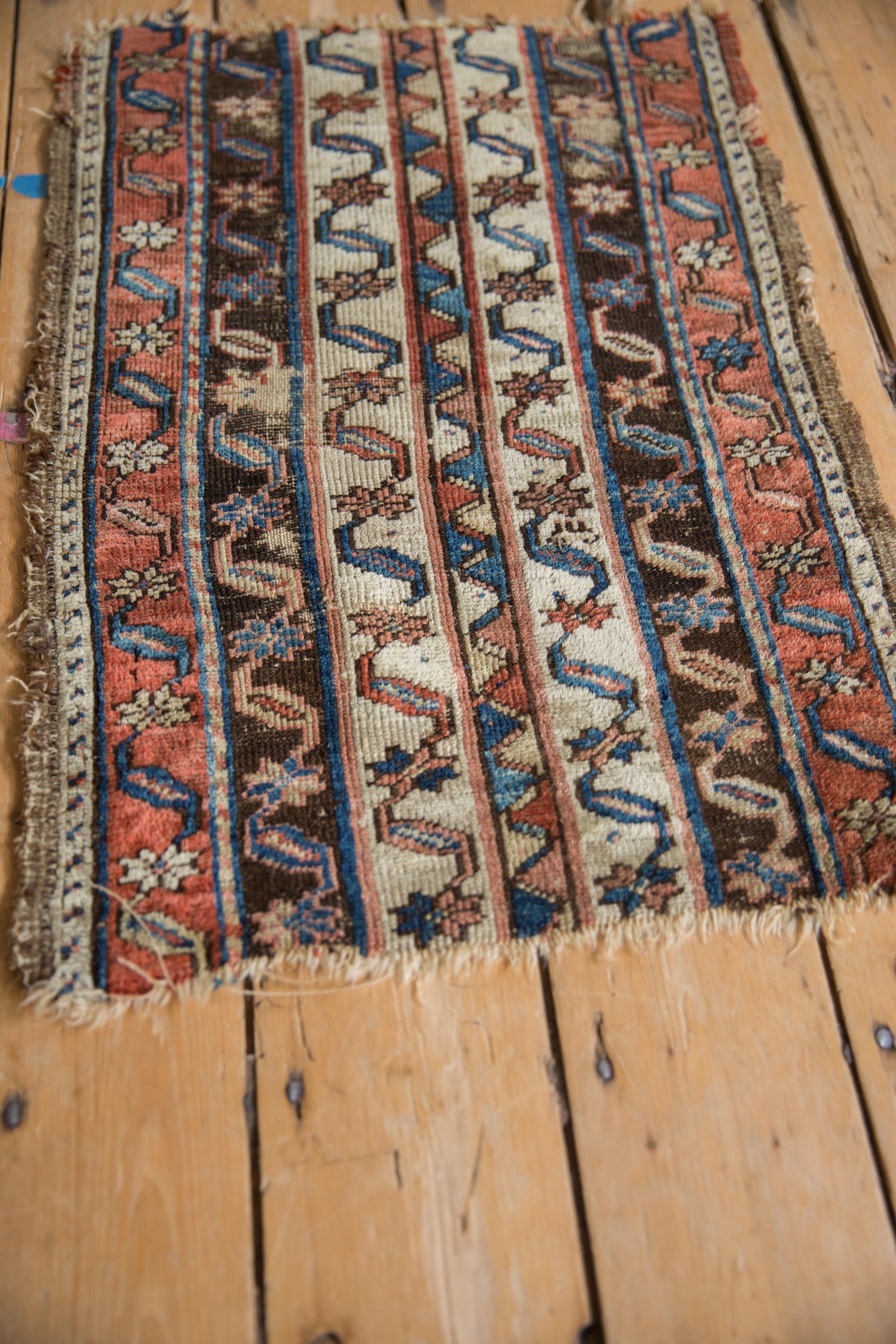 1.5x2.5 Antique Fragment Anatolian Rug Mat // ONH Item 10699 Image 2