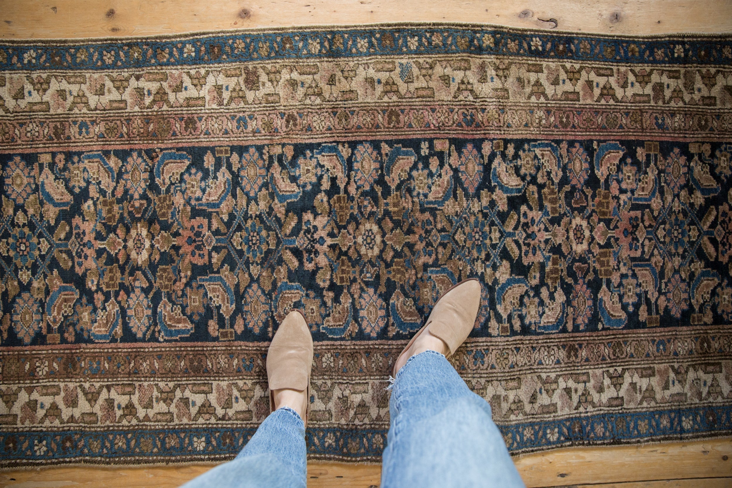 3x11 Vintage Fine Hamadan Rug Runner // ONH Item 10881 Image 2