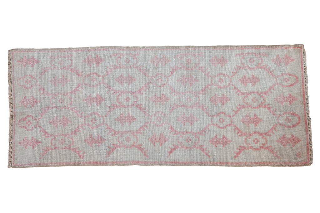 2.5x6.5 Vintage Distressed Oushak Rug Runner // ONH Item 10952