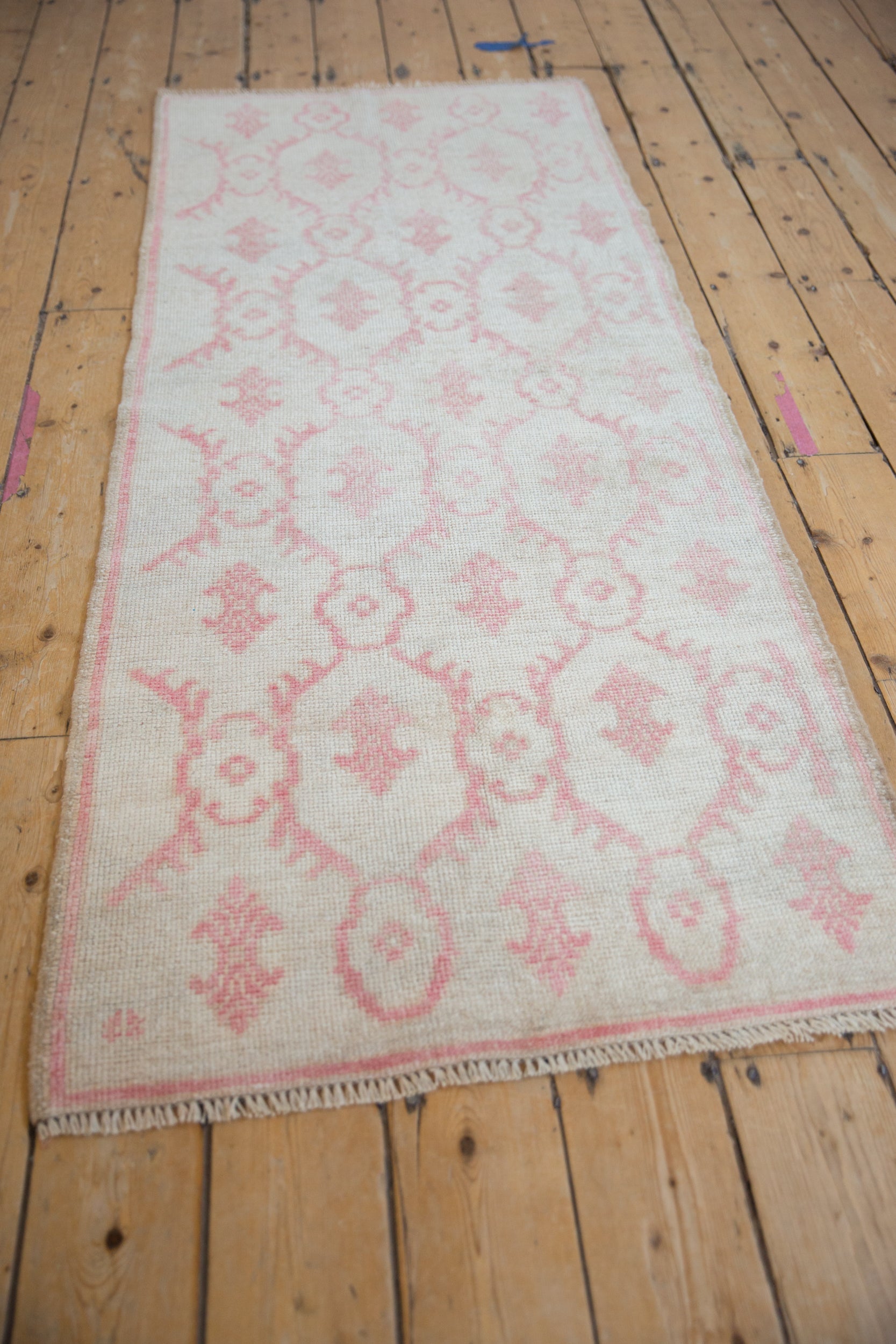 2.5x6.5 Vintage Distressed Oushak Rug Runner // ONH Item 10952 Image 1