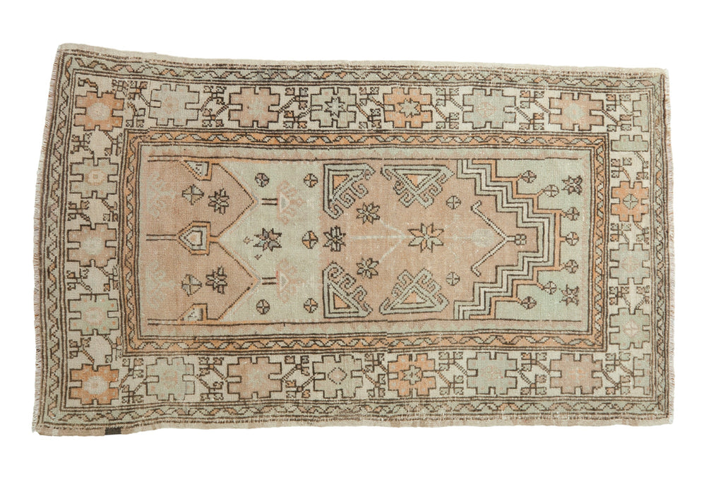 3x5 Vintage Distressed Oushak Rug // ONH Item 11009