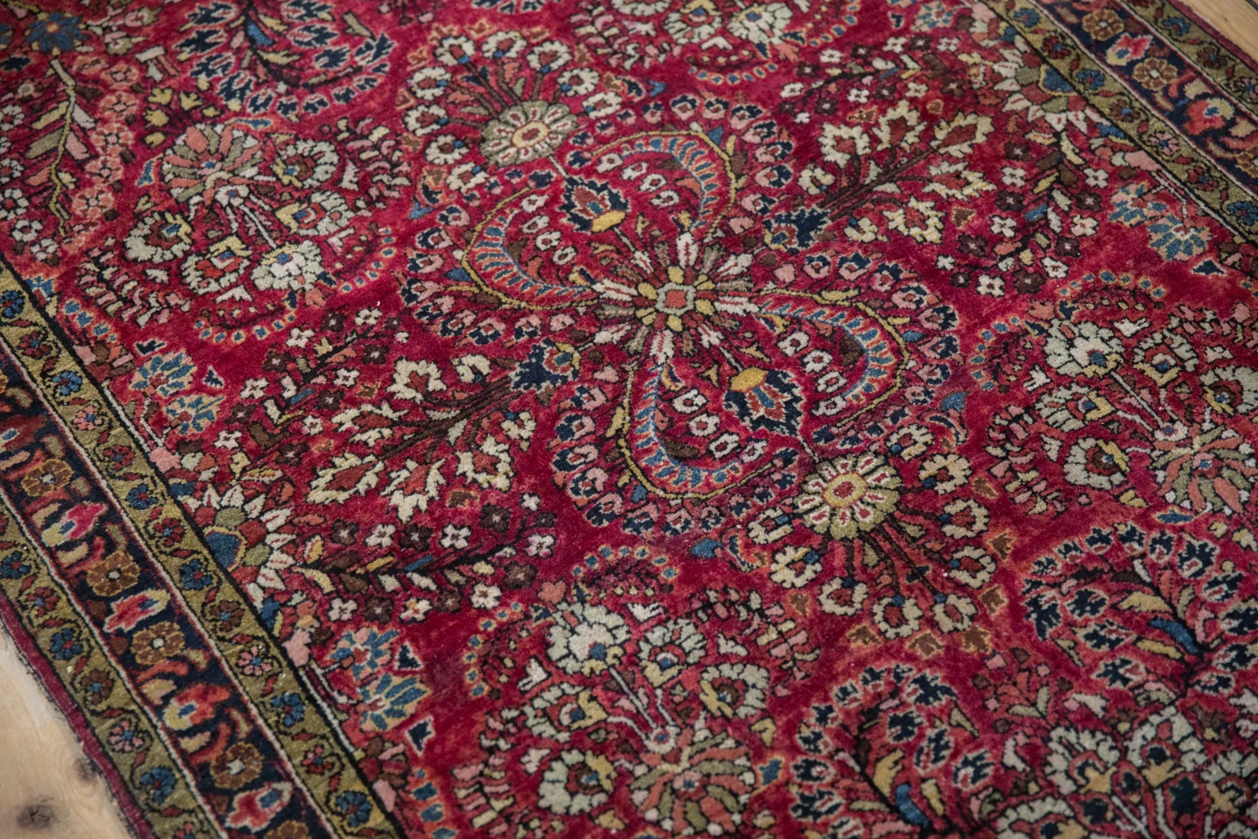 3x5 Antique German Sarouk Rug // ONH Item 11585 Image 6