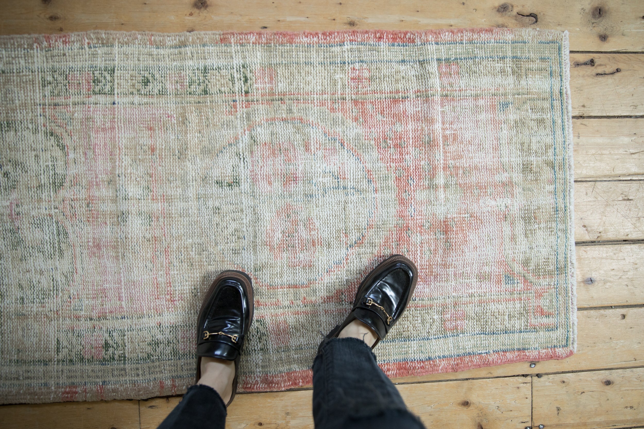 Vintage Distressed Oushak Rug // ONH Item: 11668, Image 1