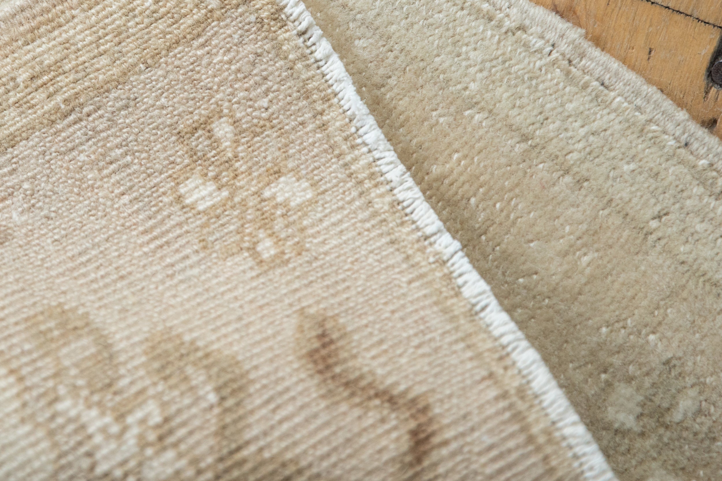 Vintage Distressed Bag Face Oushak Square Rug Mat // ONH Item: 11714, Image 5