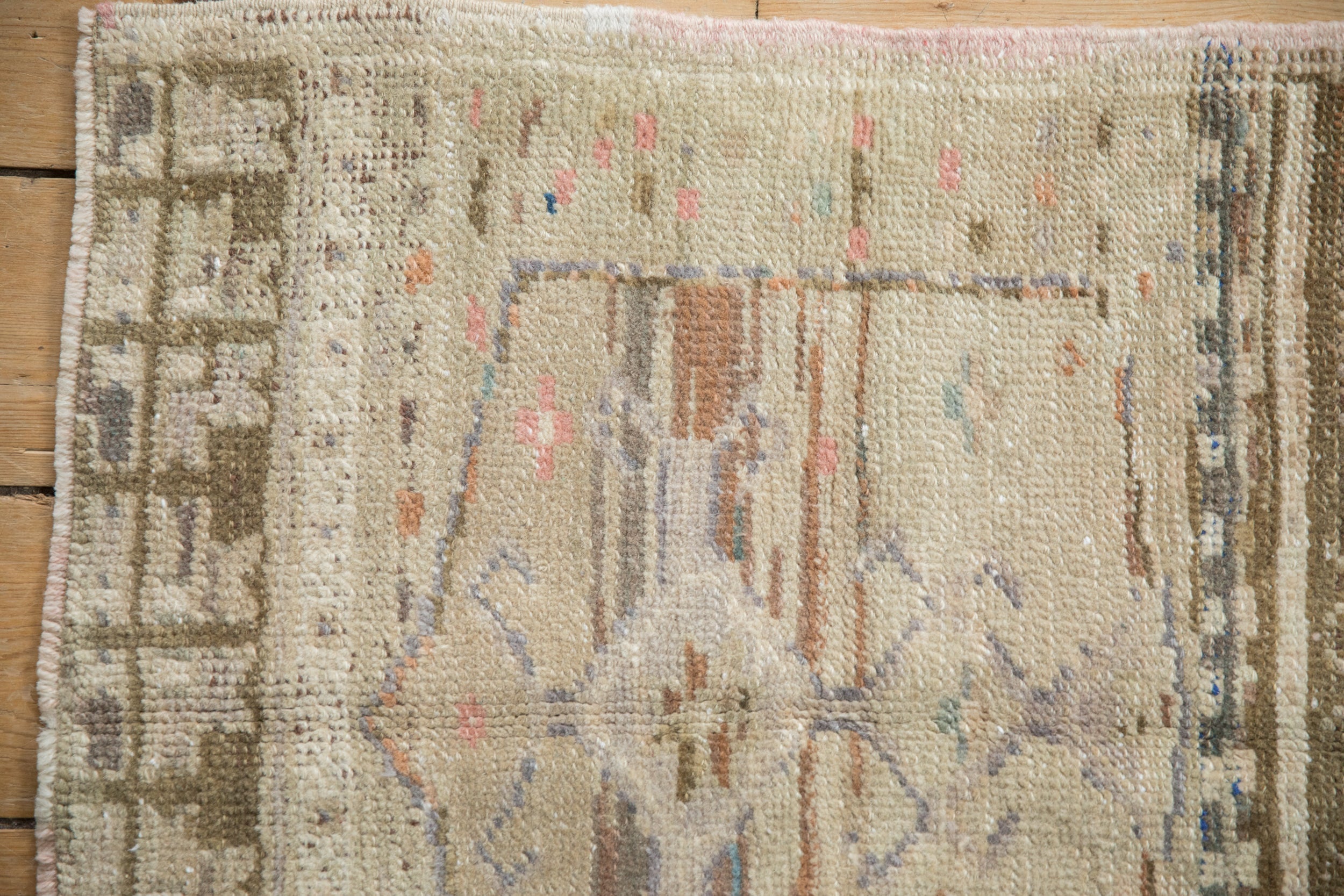Vintage Distressed Oushak Square Rug Mat // ONH Item: 11724, Image 2