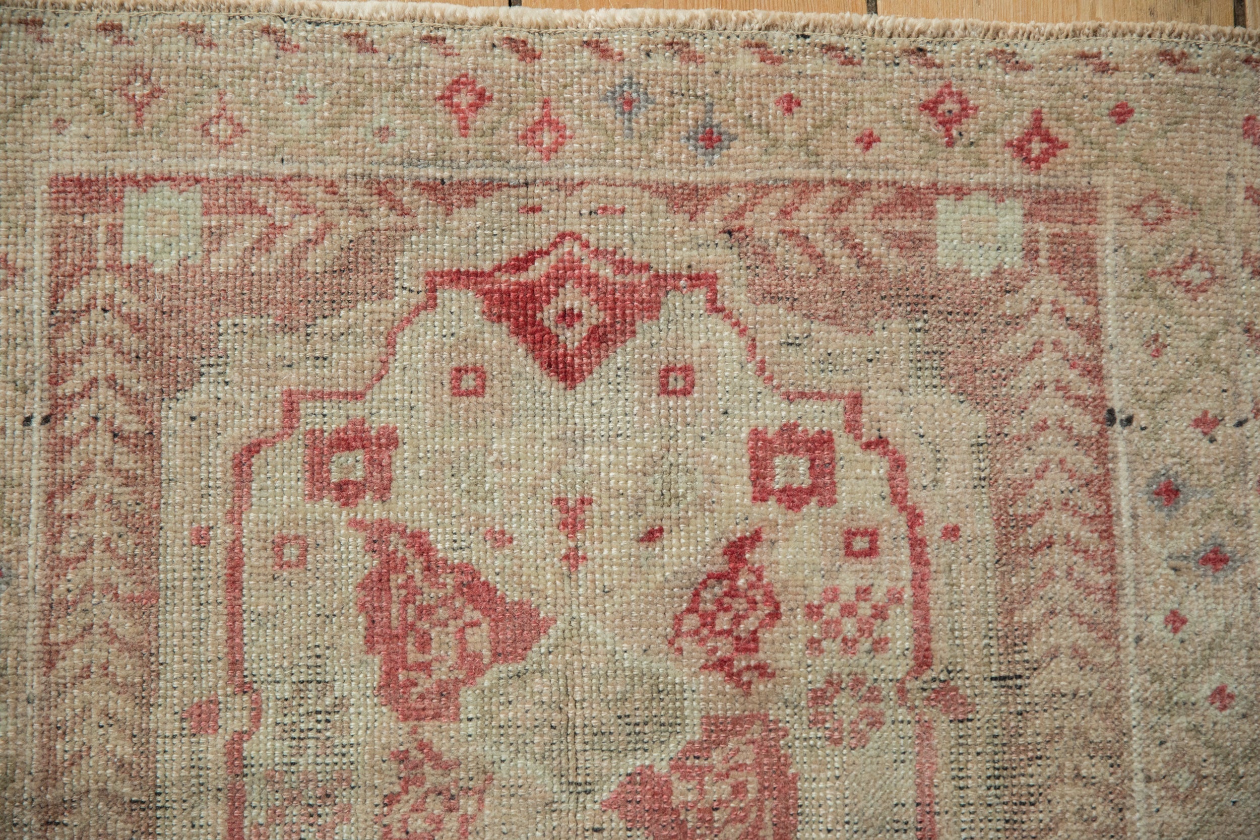 Vintage Distressed Oushak Square Rug Mat // ONH Item: 11727, Image 2