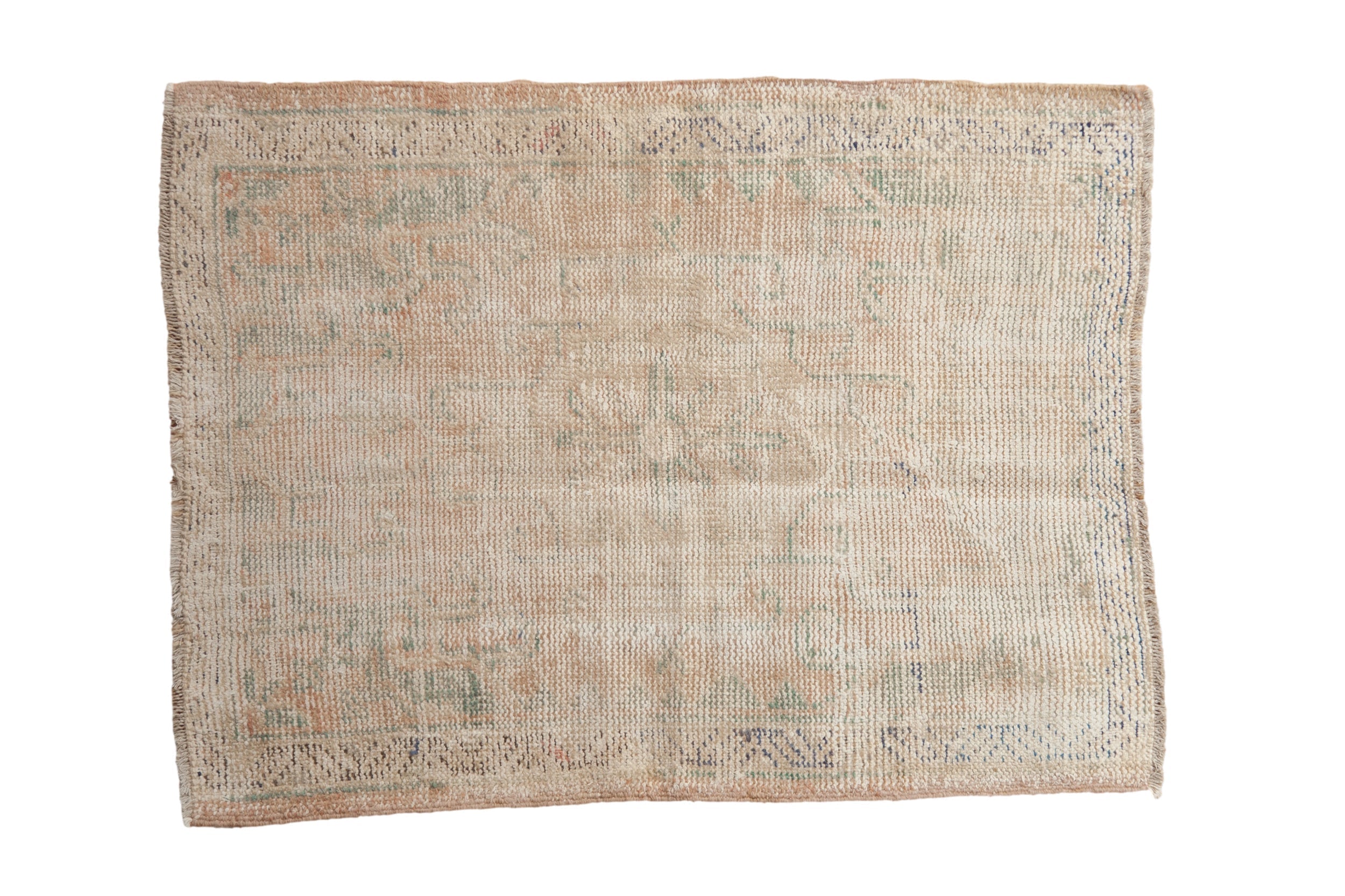 Vintage Distressed Oushak Square Rug // ONH Item: 11772