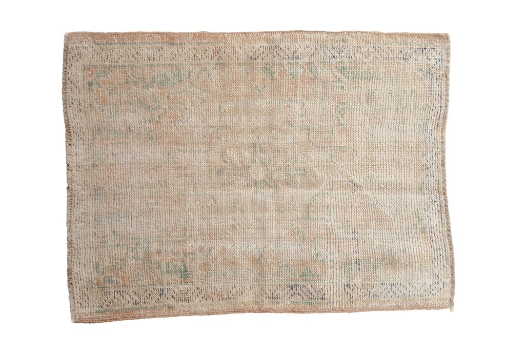 Vintage Distressed Oushak Square Rug // ONH Item: 11772