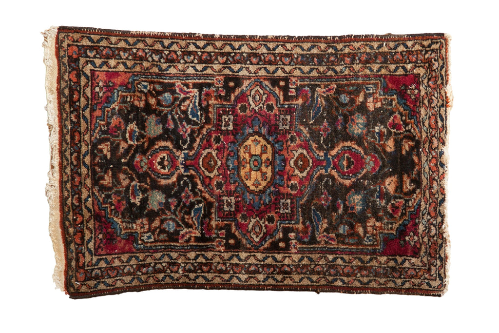 2x2.5 Vintage Lilihan Square Rug Mat // ONH Item 11820