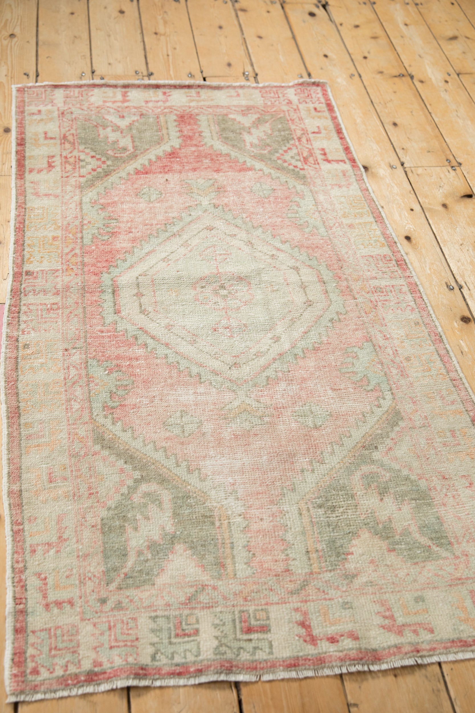 Vintage Distressed Oushak Rug Runner // ONH Item: 12028, Image 4
