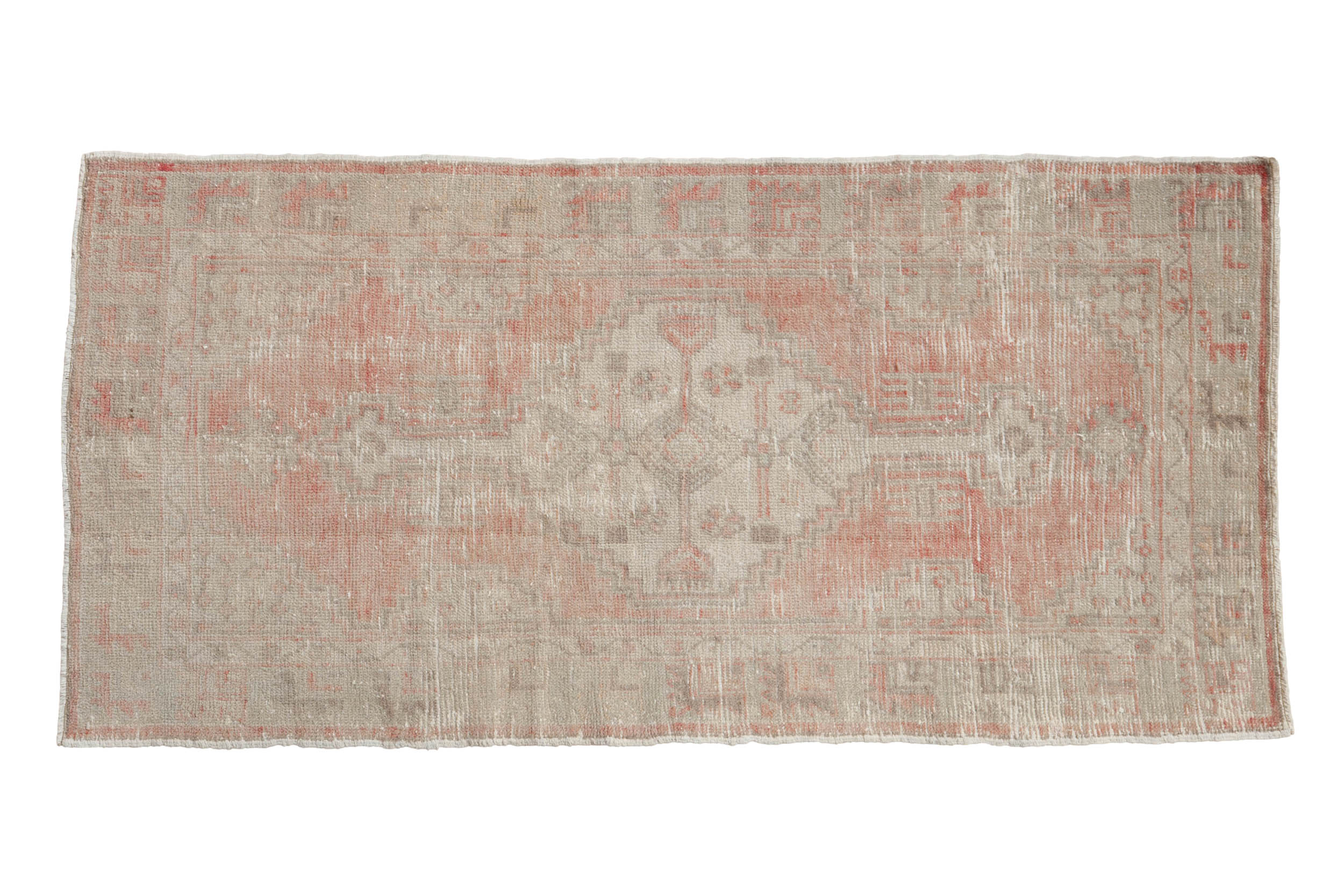 Vintage Distressed Oushak Rug Runner // ONH Item: 12037