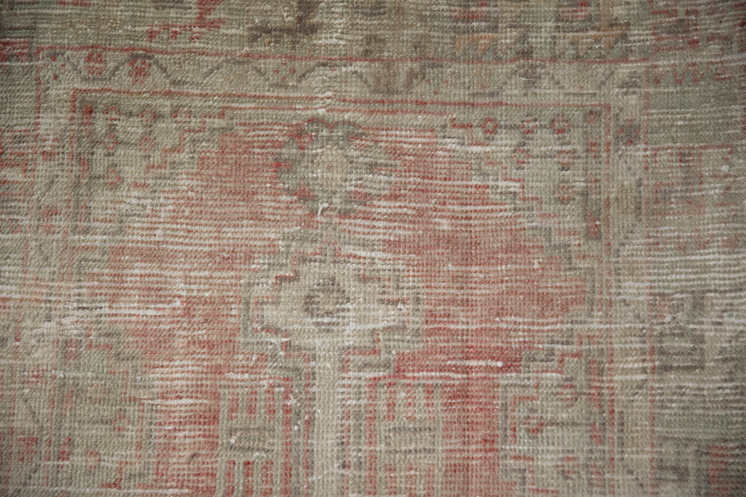 Vintage Distressed Oushak Rug Runner // ONH Item: 12037, Image 2