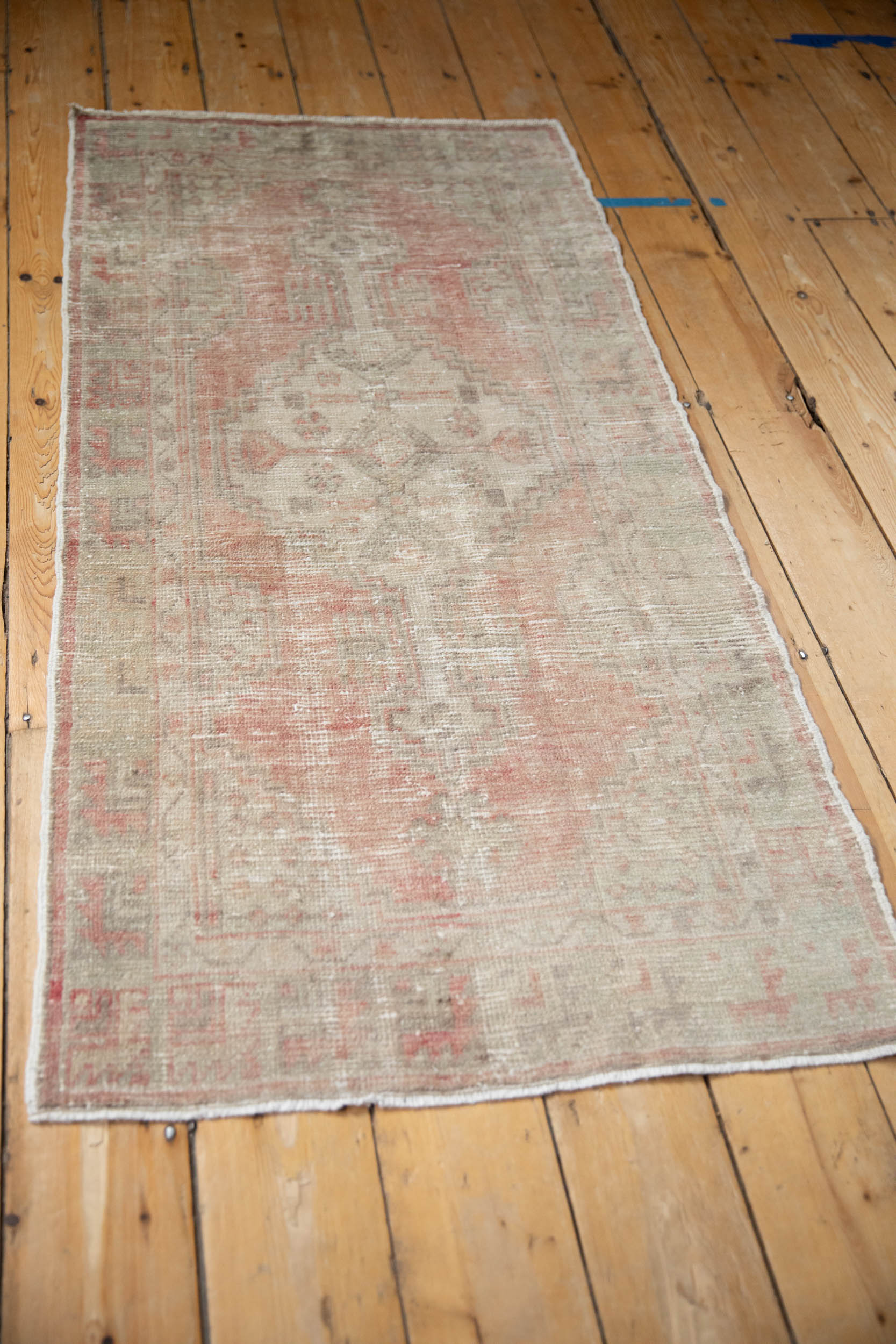 Vintage Distressed Oushak Rug Runner // ONH Item: 12037, Image 4