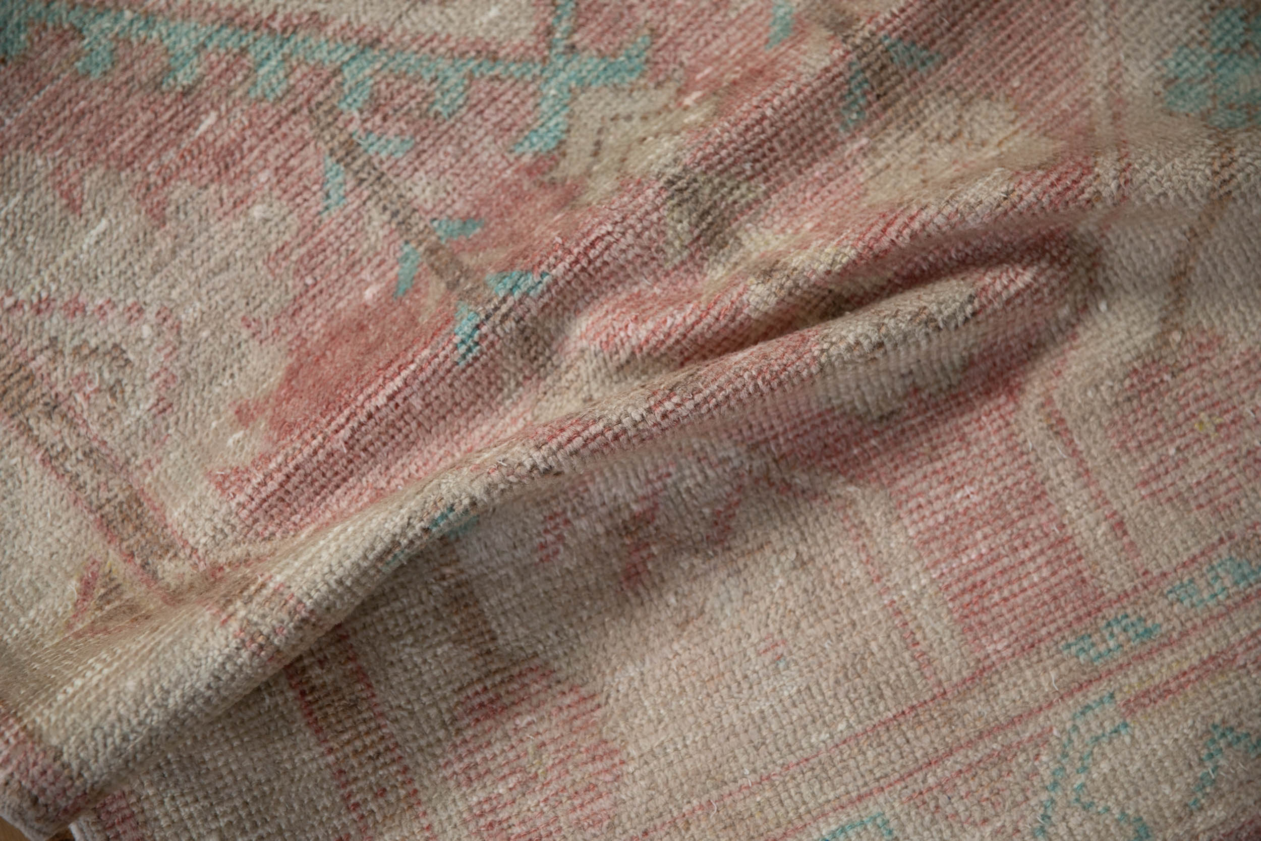 Vintage Distressed Oushak Rug Runner // ONH Item: 12043, Image 7