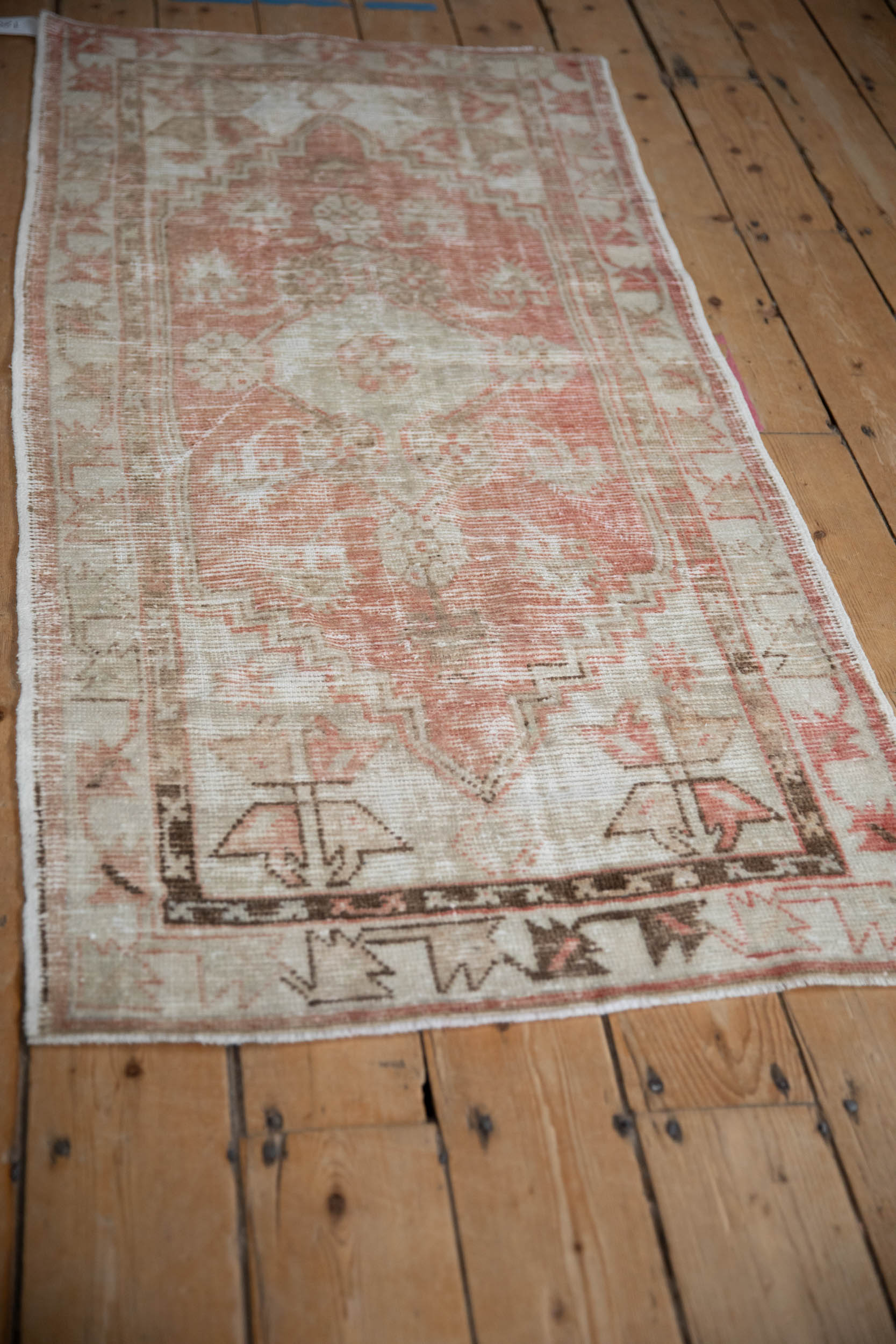 Vintage Distressed Oushak Rug Runner // ONH Item: 12044, Image 4