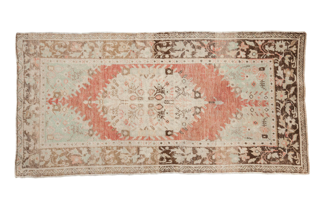 Vintage Distressed Oushak Rug Runner // ONH Item: 12045