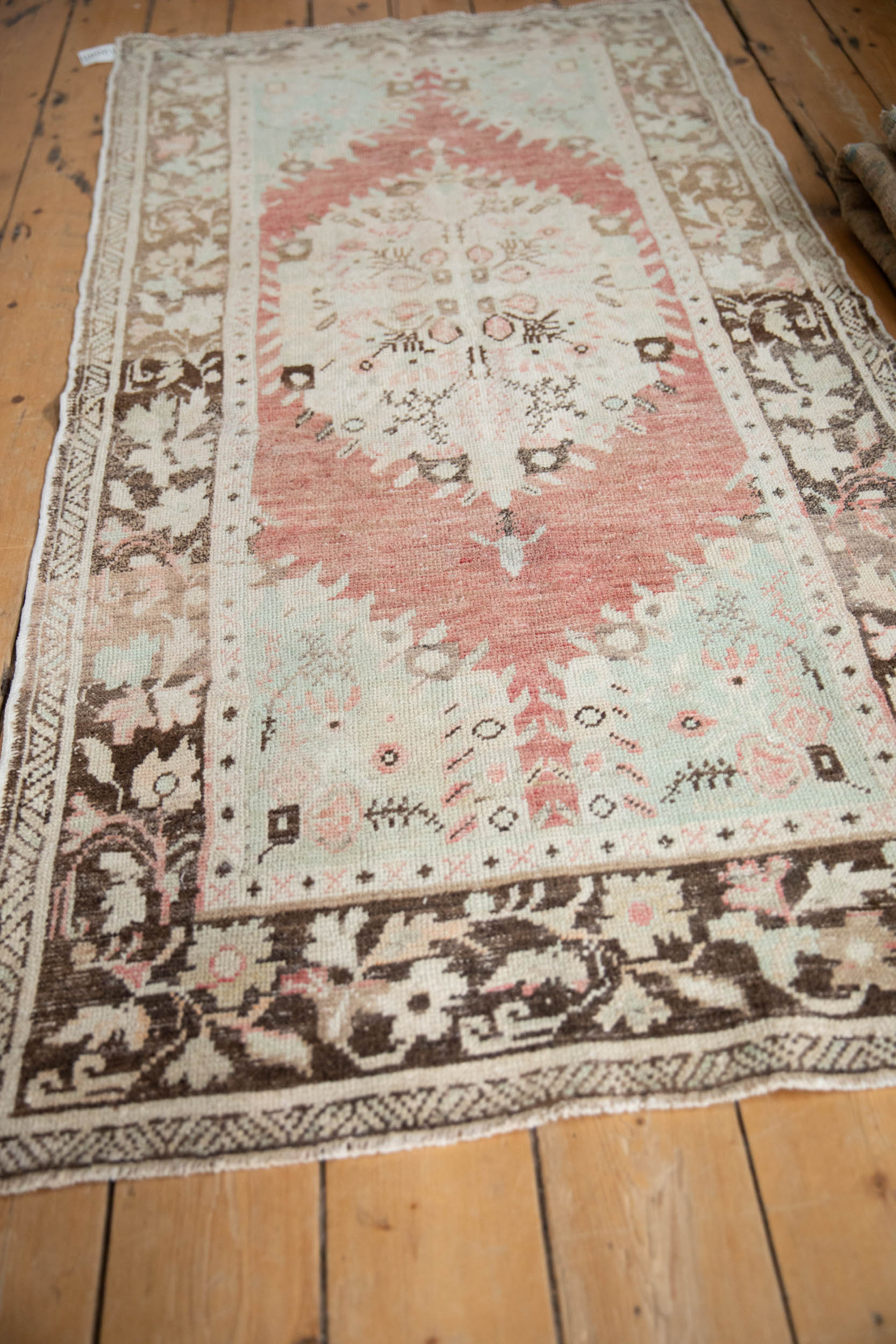 Vintage Distressed Oushak Rug Runner // ONH Item: 12045, Image 3