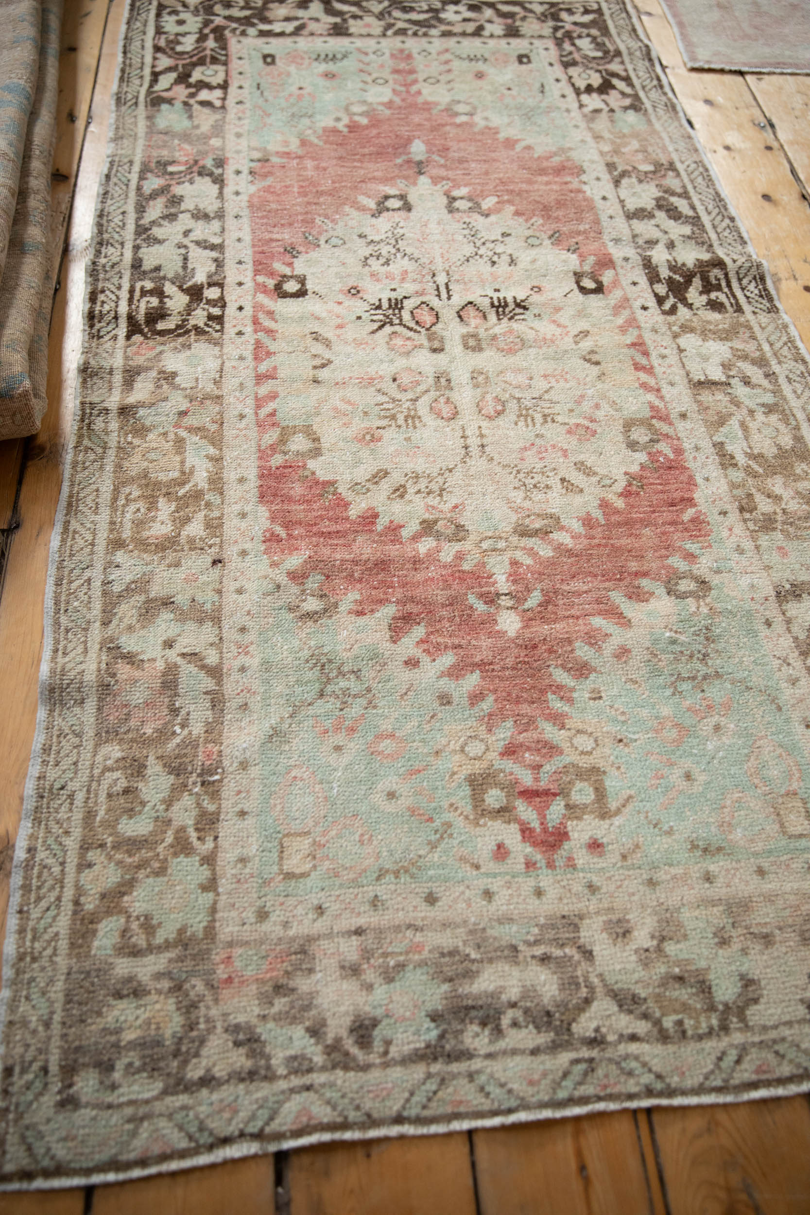 Vintage Distressed Oushak Rug Runner // ONH Item: 12045, Image 4