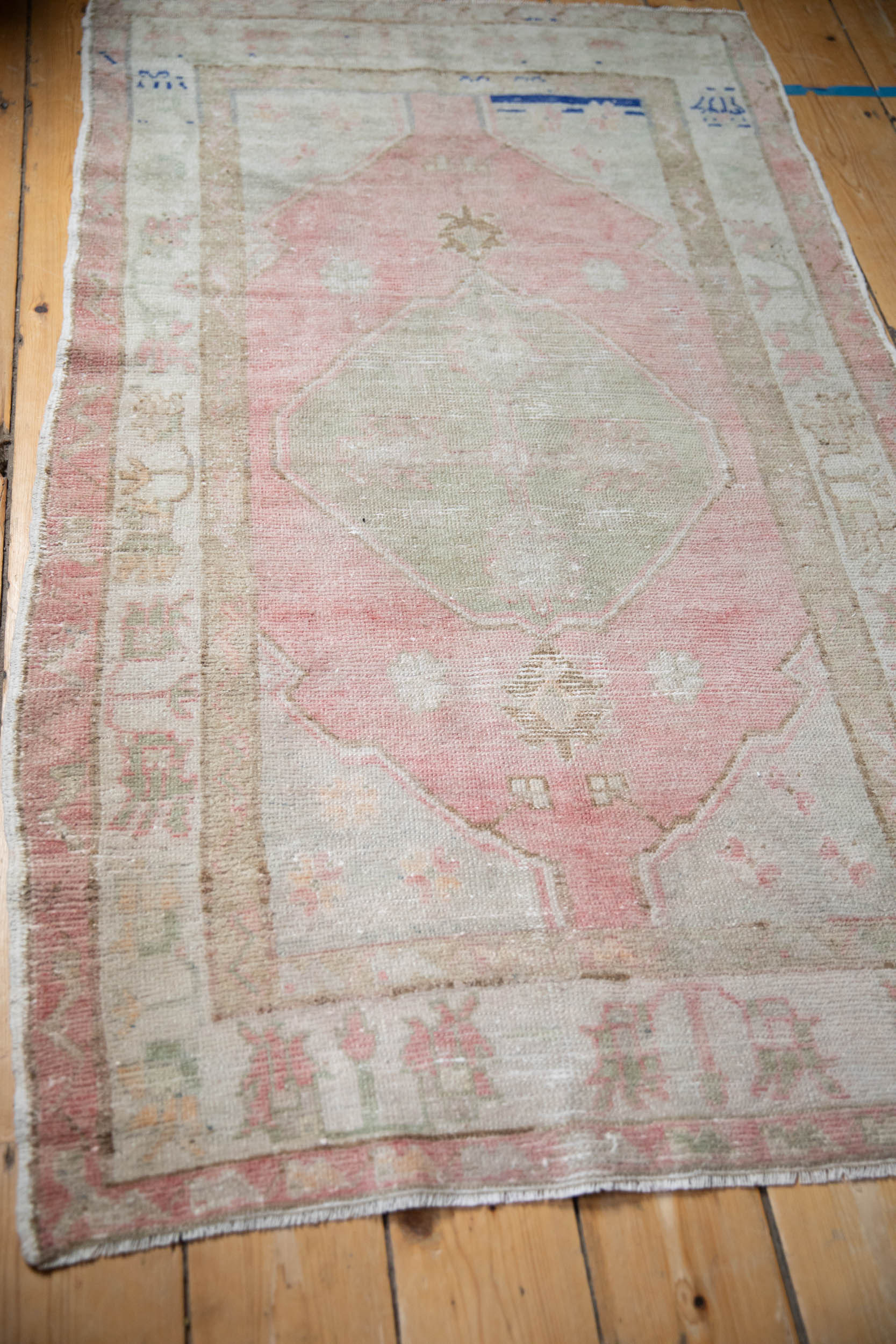 Vintage Distressed Oushak Rug // ONH Item: 12052, Image 4