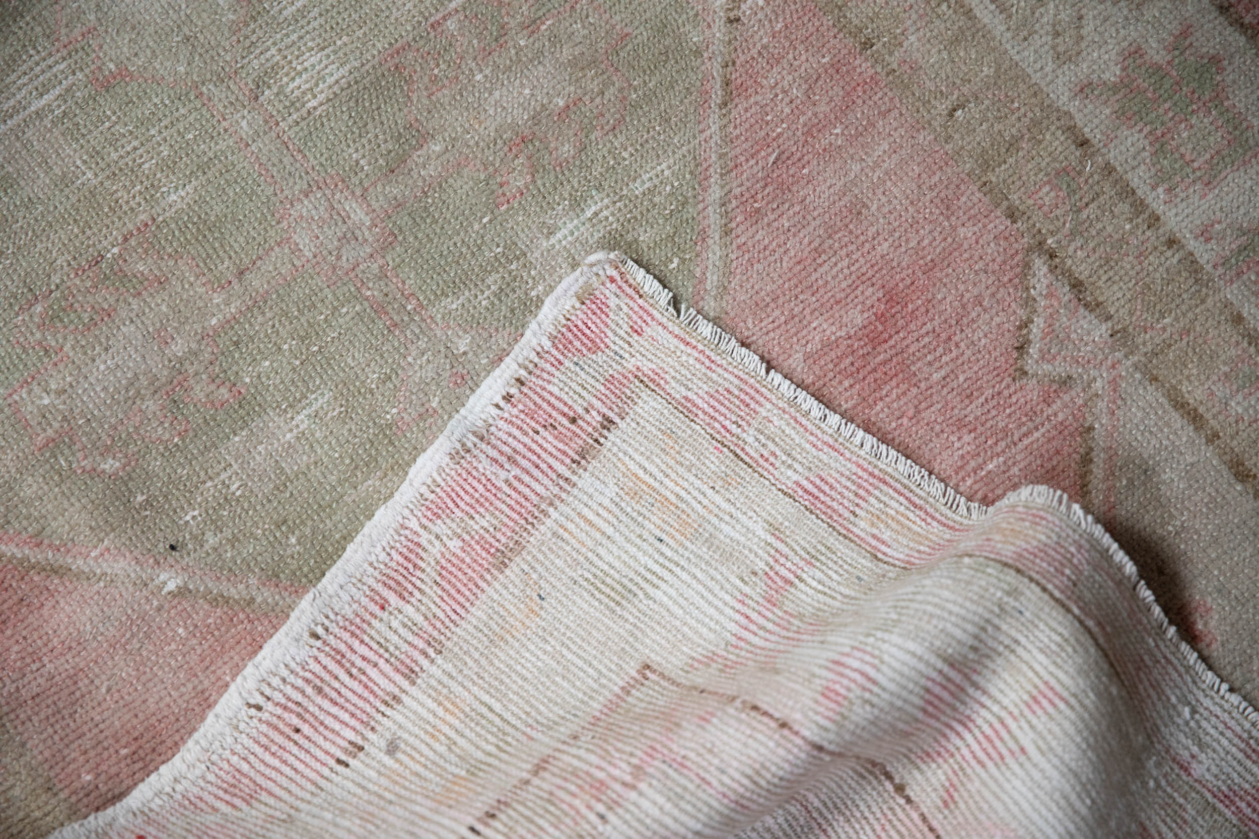 Vintage Distressed Oushak Rug // ONH Item: 12052, Image 8