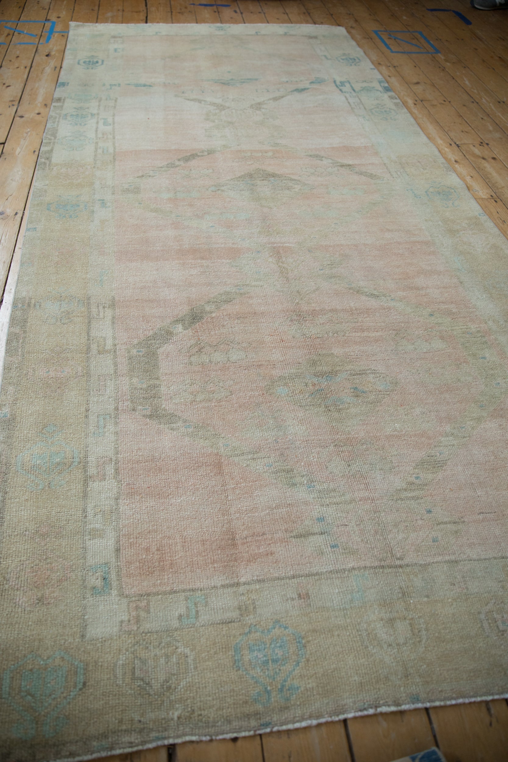 5x11 Vintage Distressed Oushak Rug Runner // ONH Item 12066 Image 6