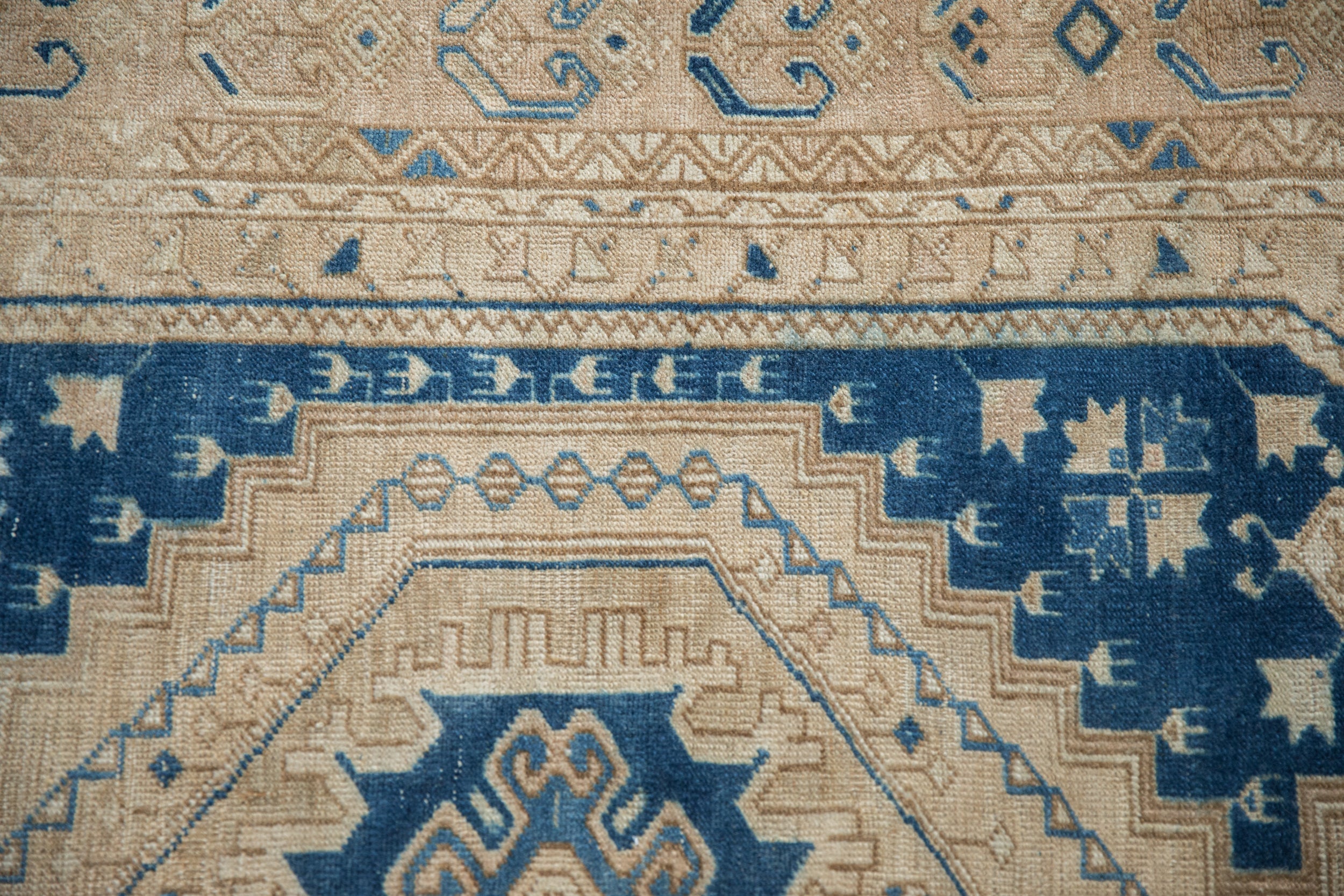 3.5x7 Vintage Distressed Oushak Rug Runner // ONH Item 12077 Image 2