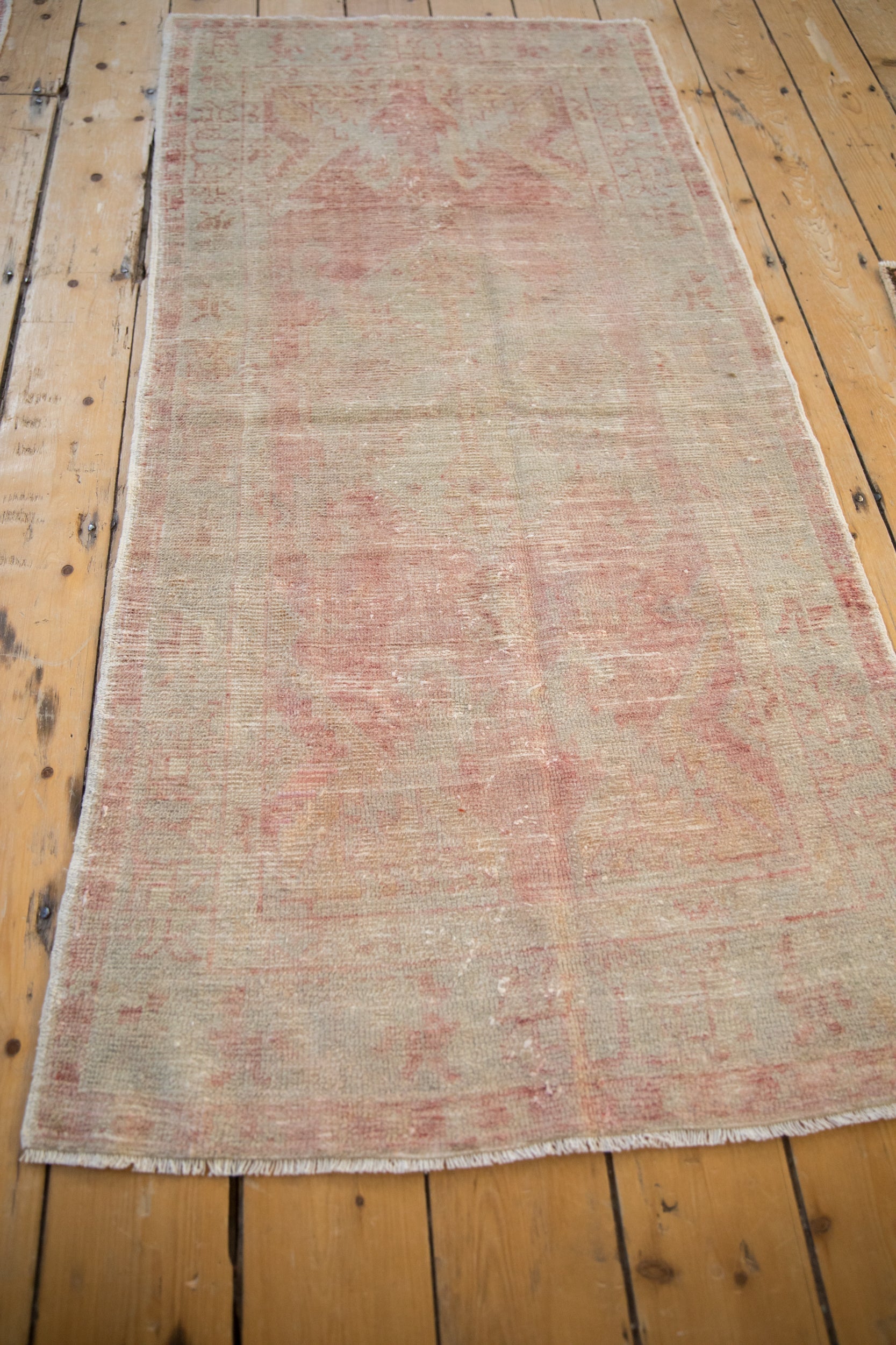 Vintage Distressed Oushak Rug Runner // ONH Item: 12144, Image 5