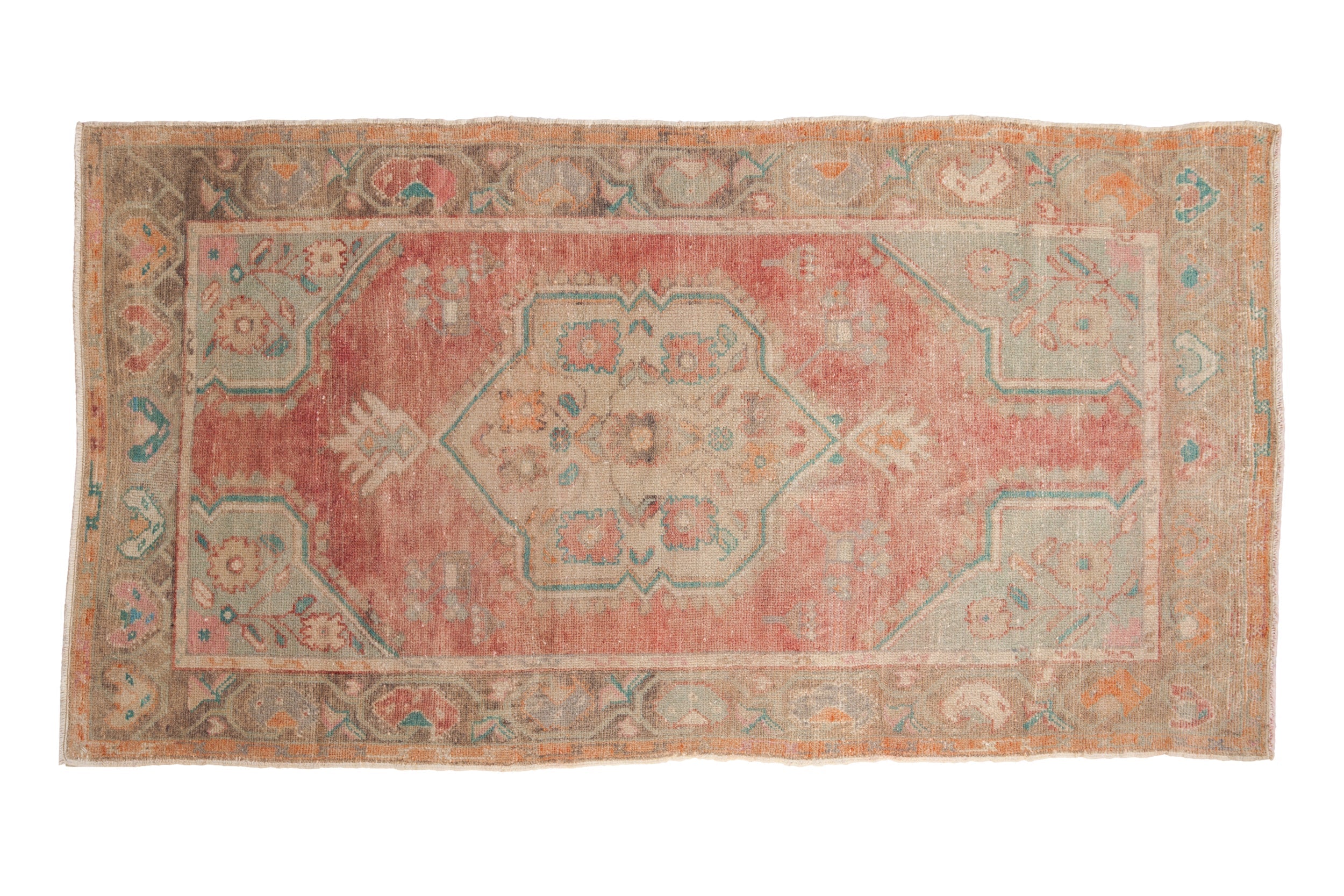 Vintage Distressed Oushak Rug // ONH Item: 12149