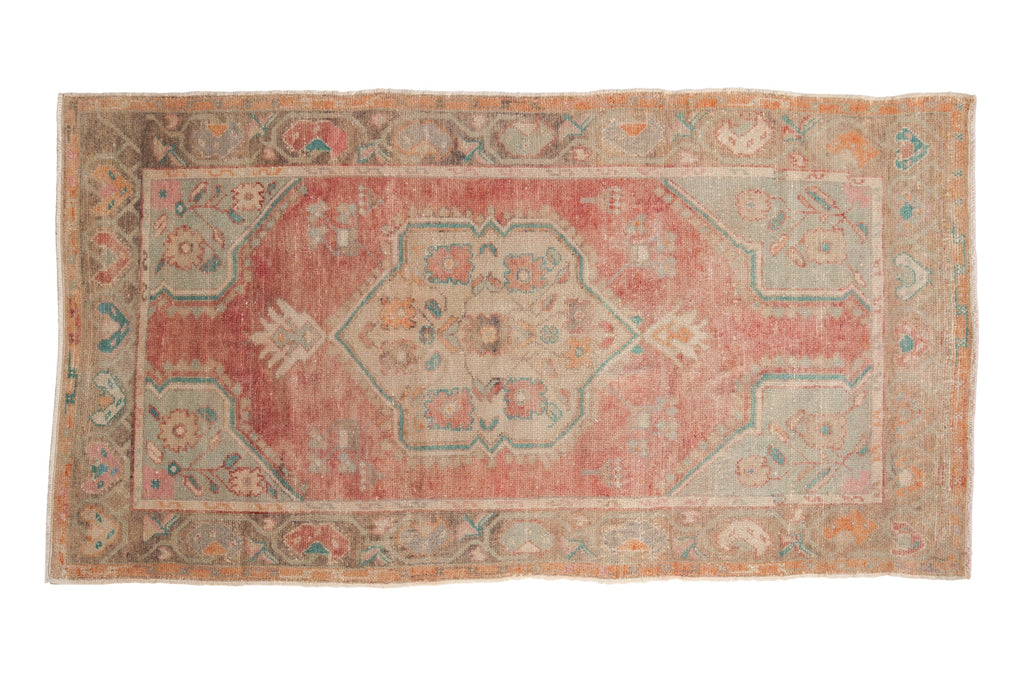 Vintage Distressed Oushak Rug // ONH Item: 12149