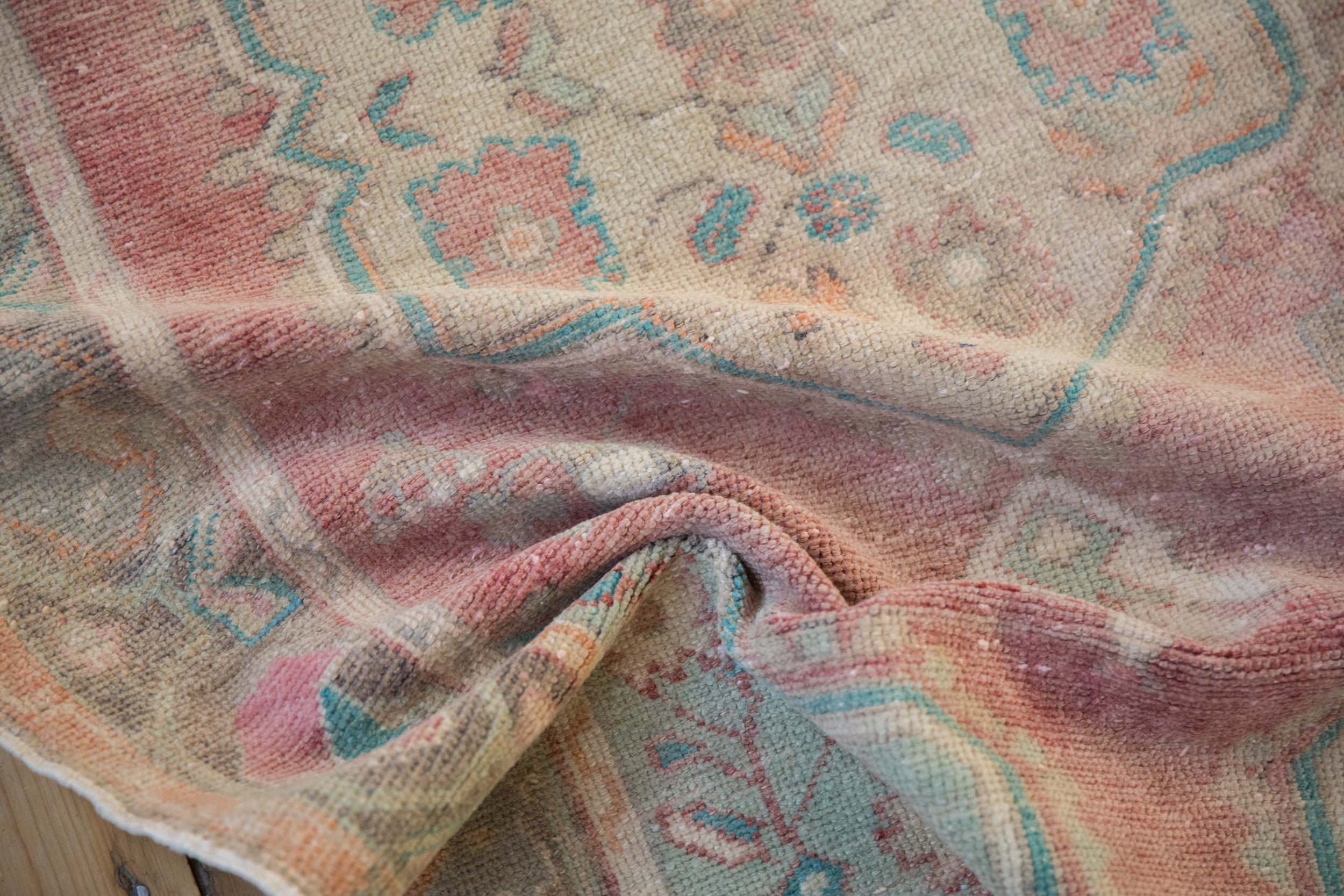 Vintage Distressed Oushak Rug // ONH Item: 12149, Image 7