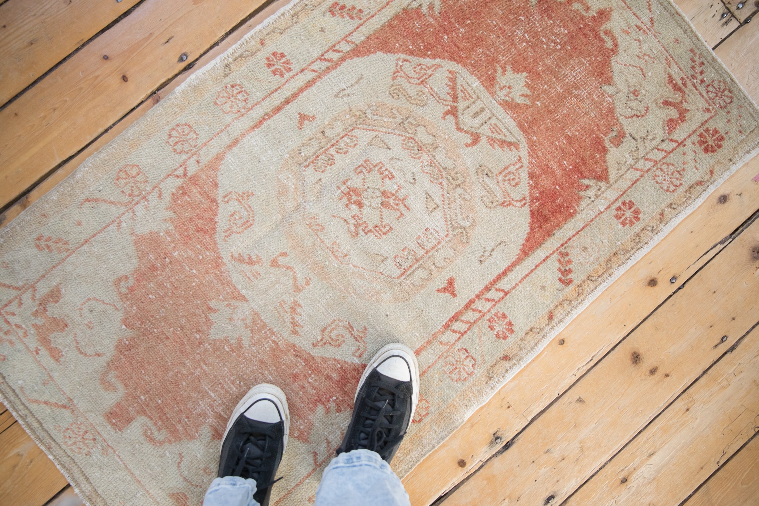 Vintage Distressed Oushak Rug // ONH Item: 12164, Image 1