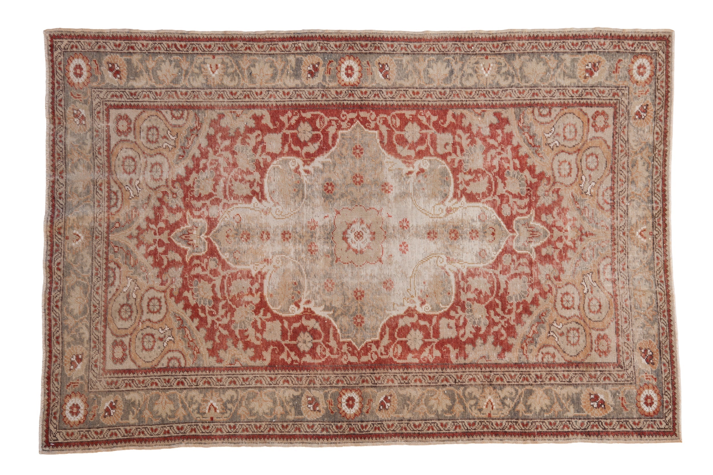 Vintage Distressed Anatolian Rug // ONH Item: 12173