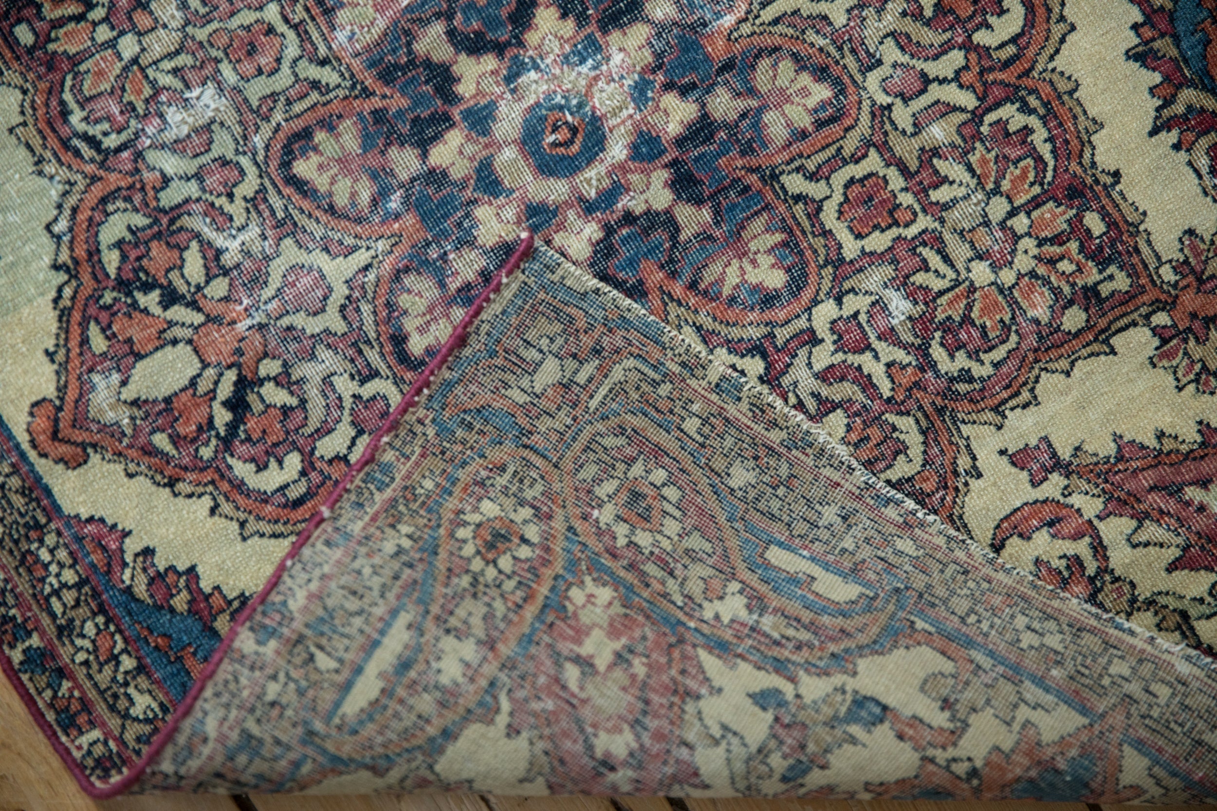 Antique Fragment Kerman Rug Mat // ONH Item: 12191, Image 8