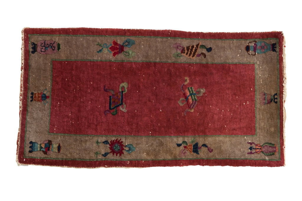 Antique Art Deco Rug Runner // ONH Item: 12223