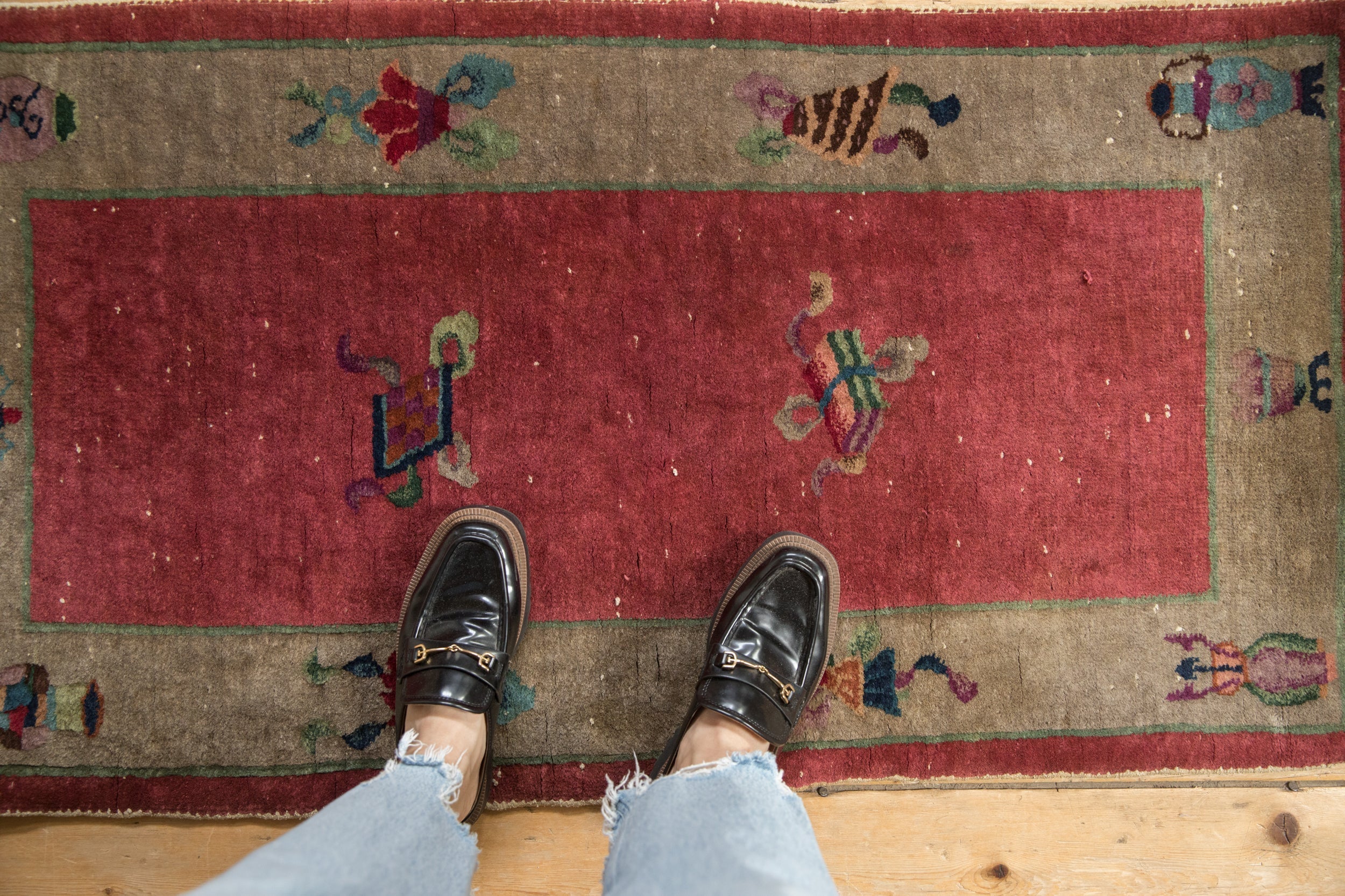 Antique Art Deco Rug Runner // ONH Item: 12223, Image 1