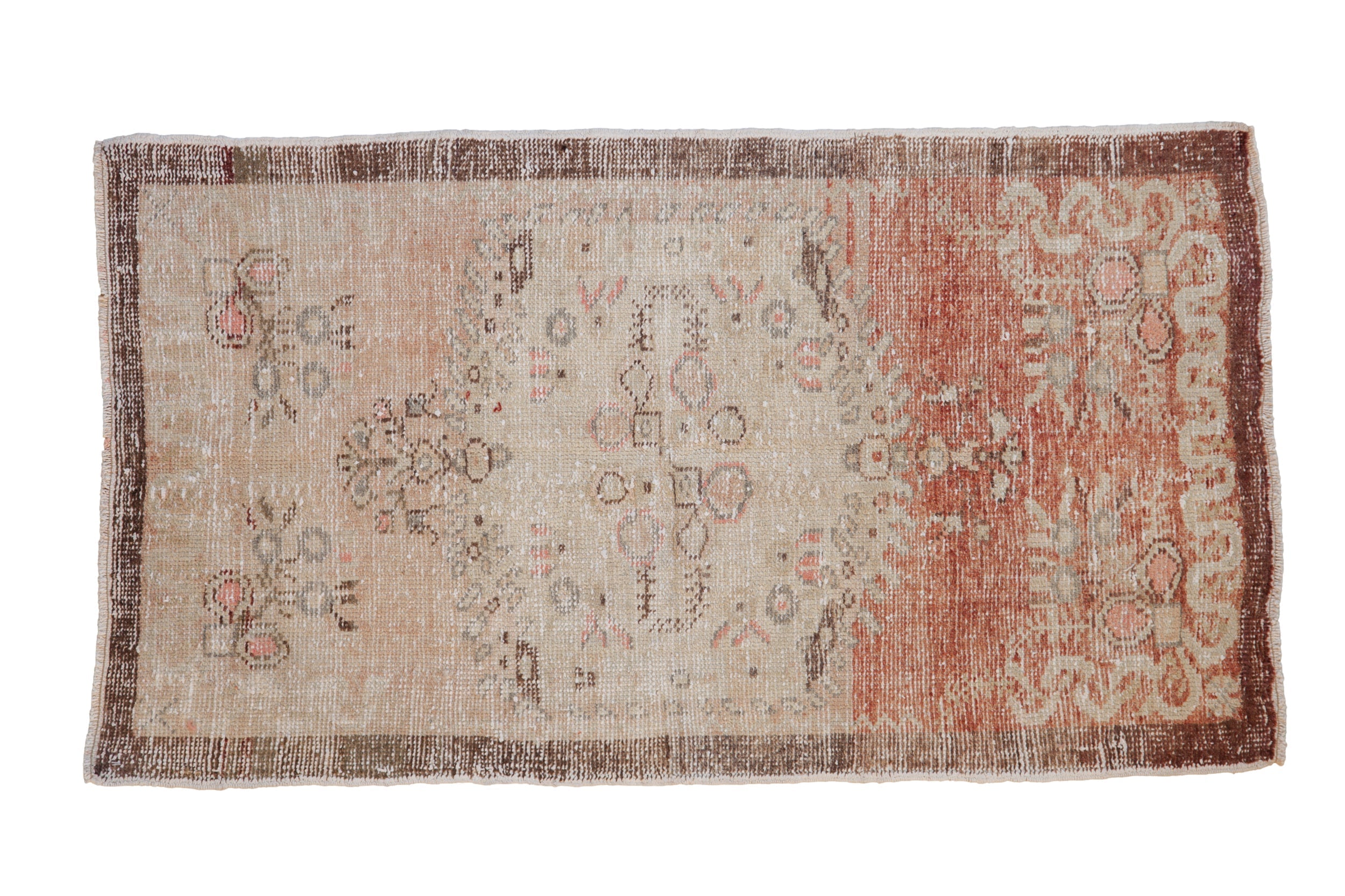 Vintage Distressed Oushak Rug Runner // ONH Item: 12236