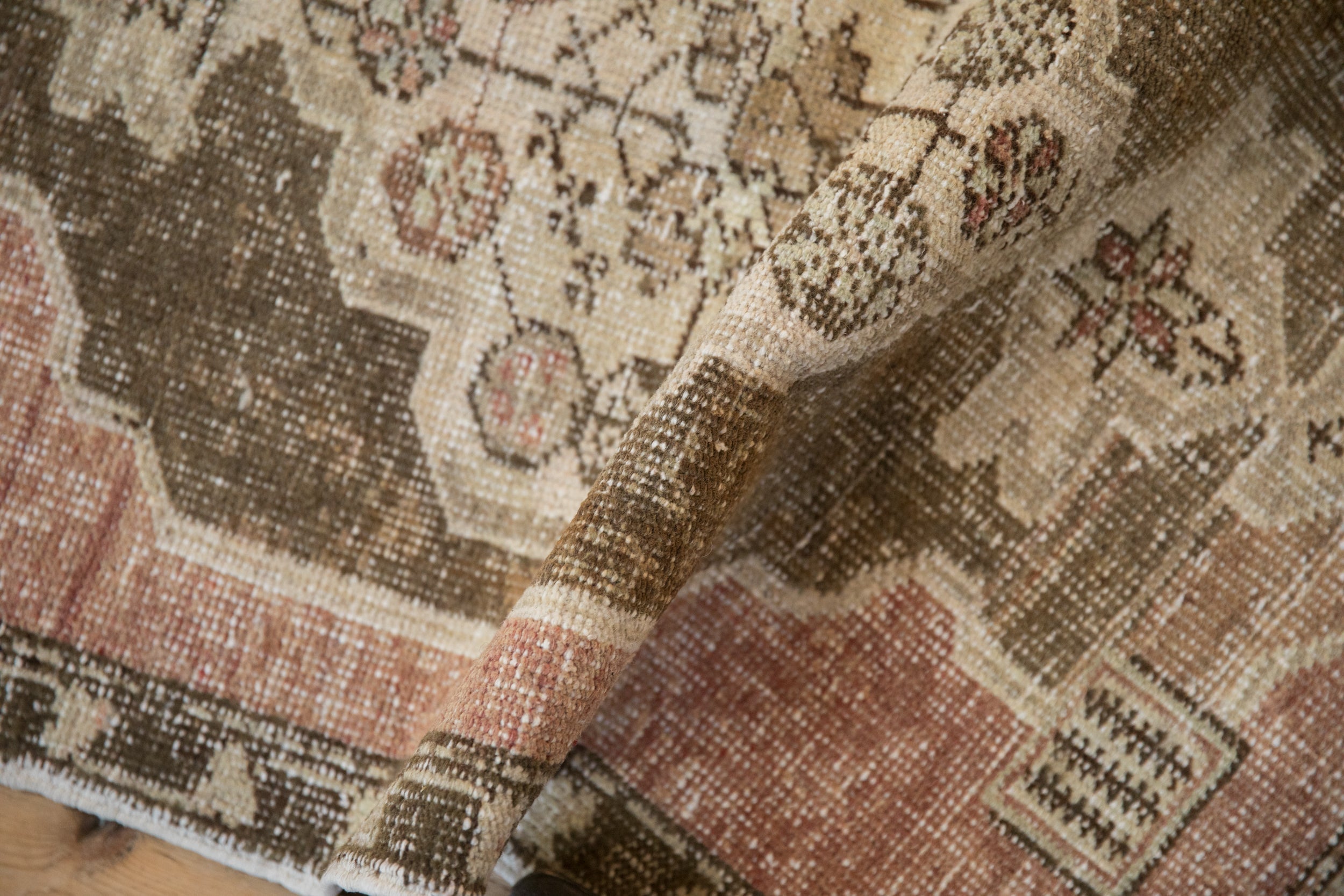 Vintage Distressed Oushak Rug // ONH Item: 12237, Image 7