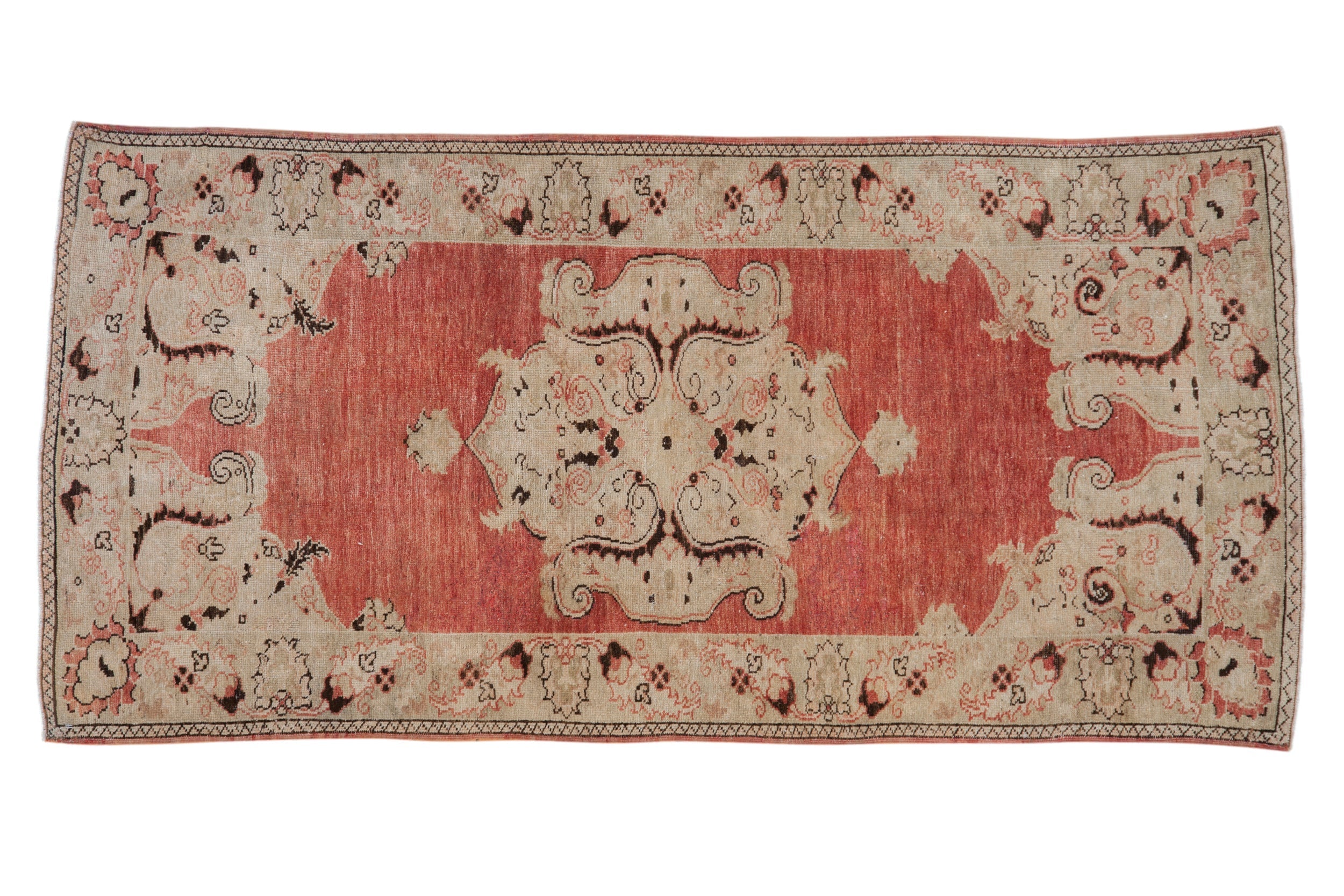 Vintage Distressed Oushak Rug Runner // ONH Item: 12242