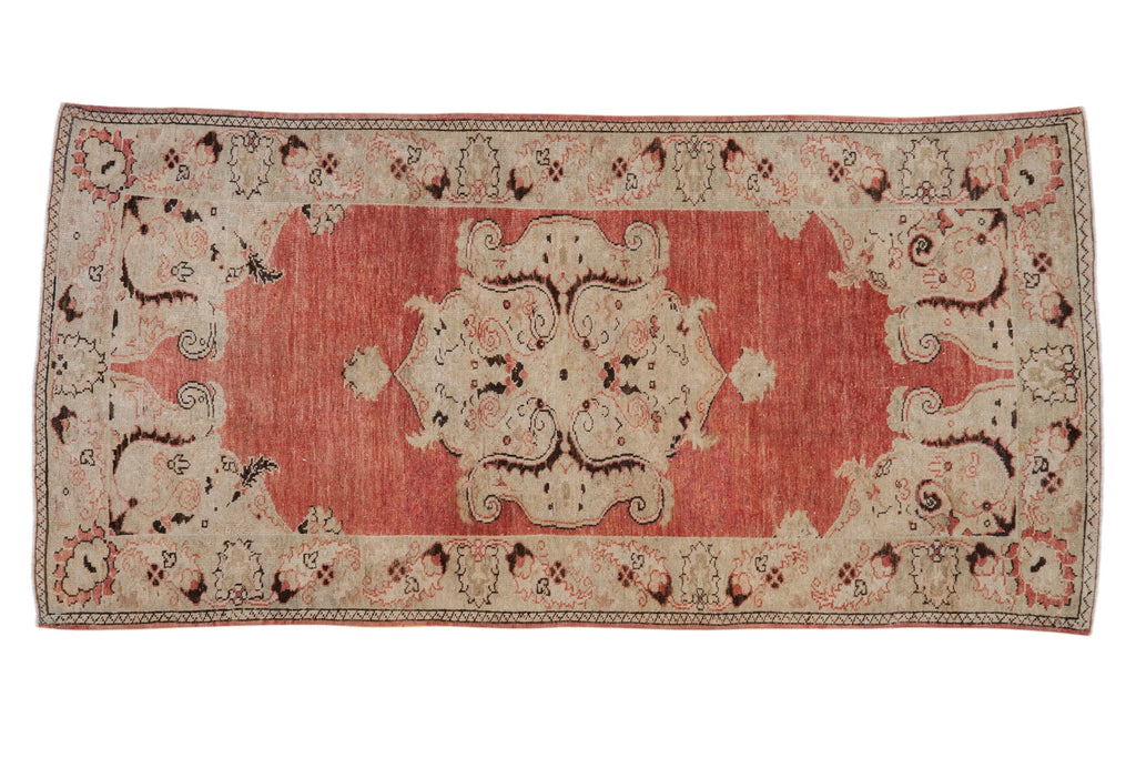 Vintage Distressed Oushak Rug Runner // ONH Item: 12242