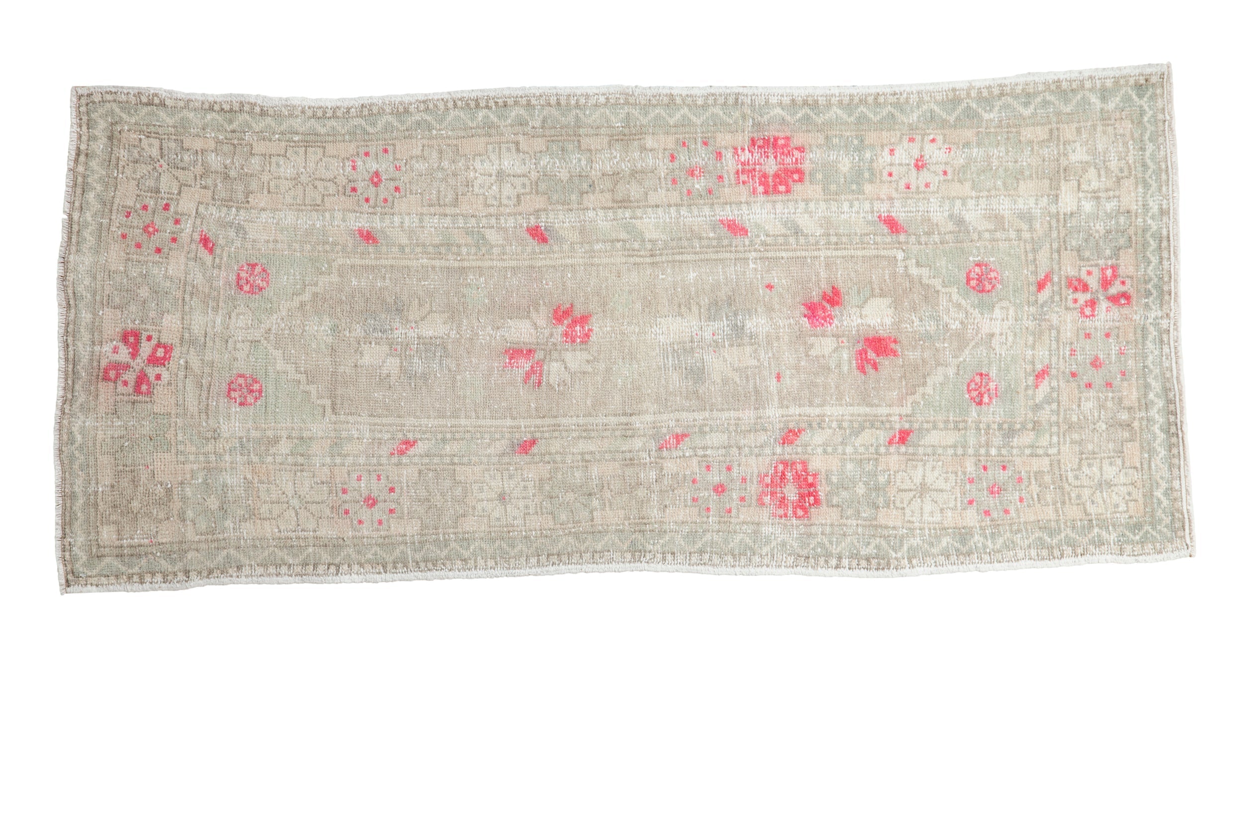 Vintage Distressed Oushak Rug Runner // ONH Item: 12404