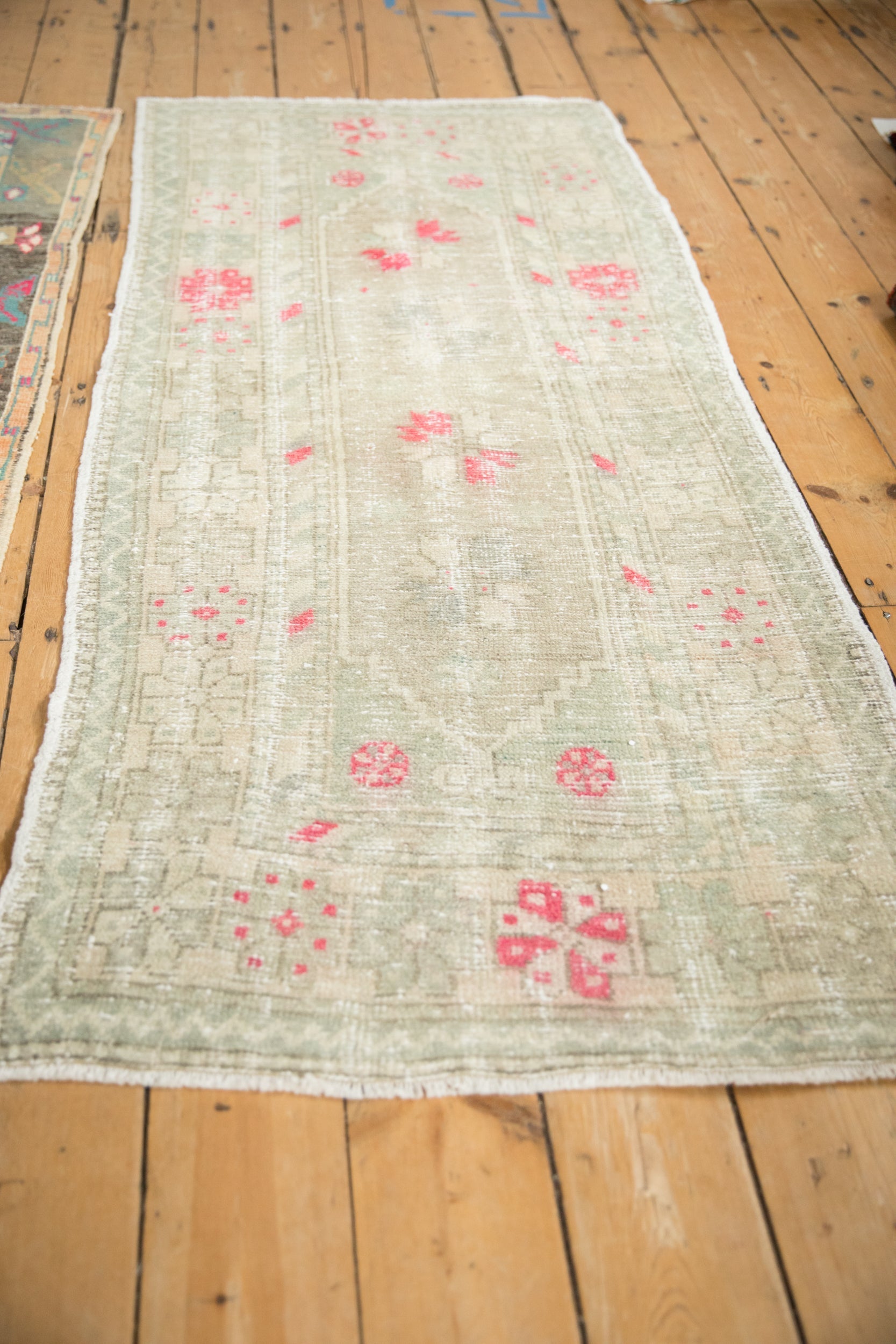 Vintage Distressed Oushak Rug Runner // ONH Item: 12404, Image 3