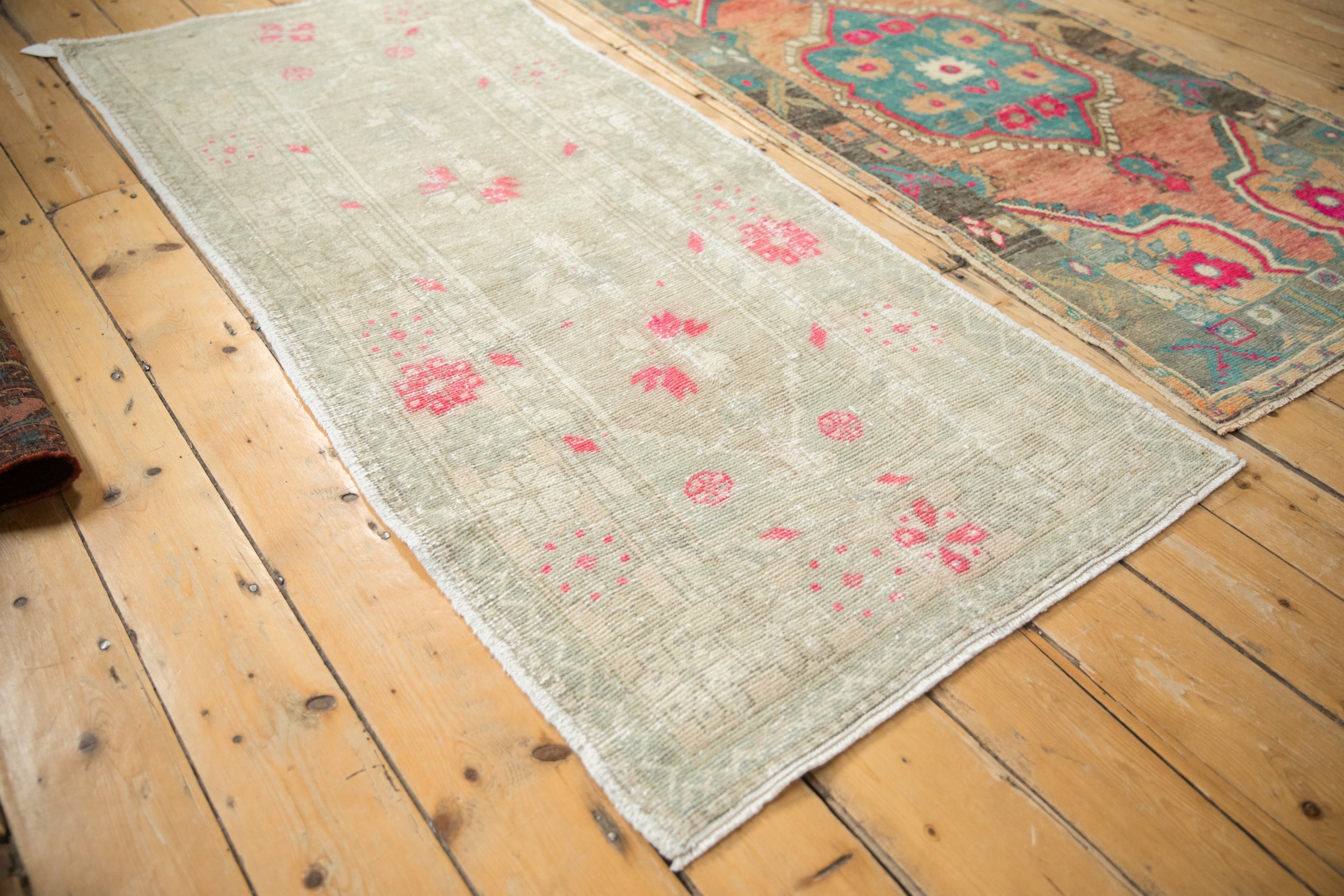 Vintage Distressed Oushak Rug Runner // ONH Item: 12404, Image 5