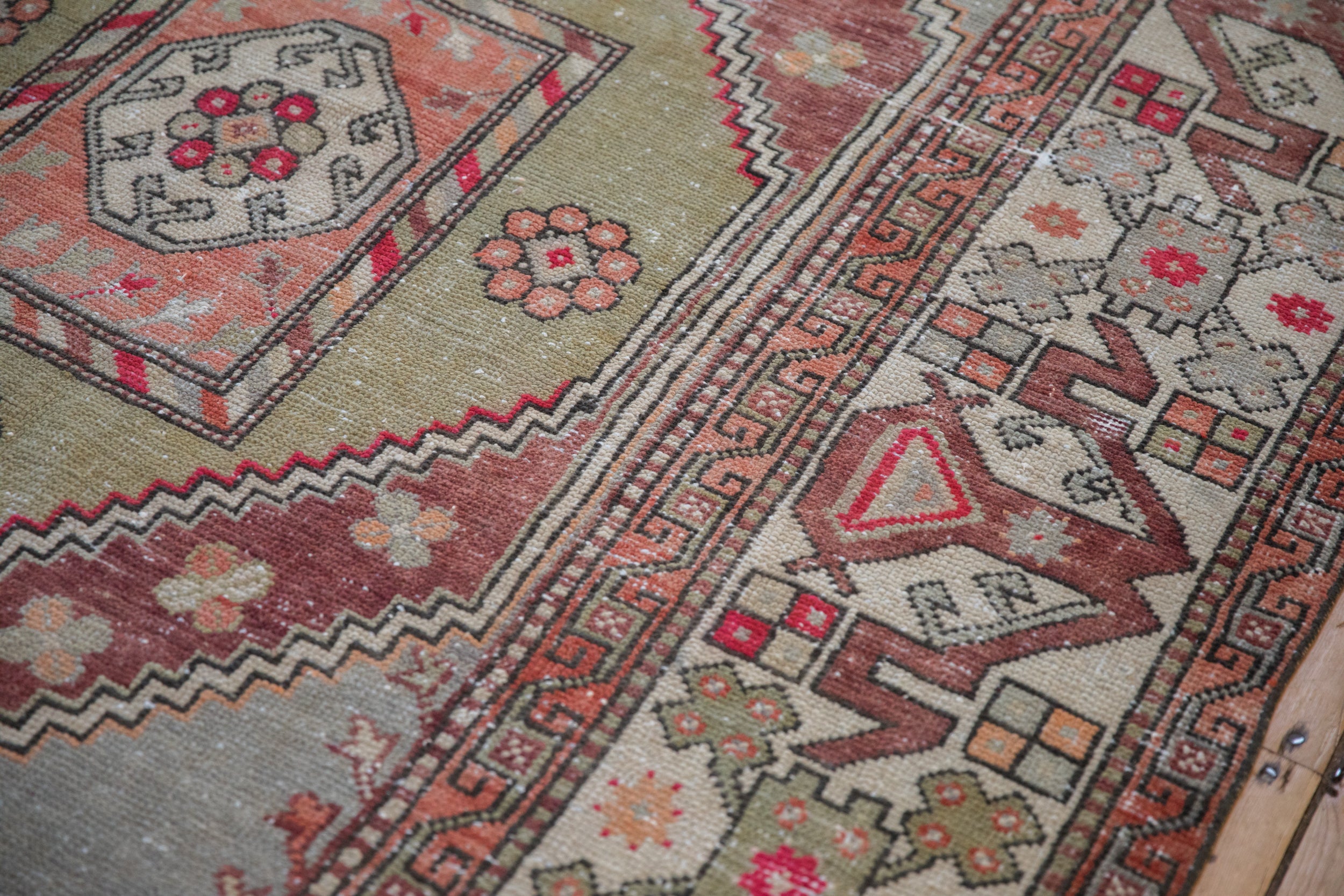 Vintage Distressed Oushak Carpet // ONH Item: 12446, Image 9